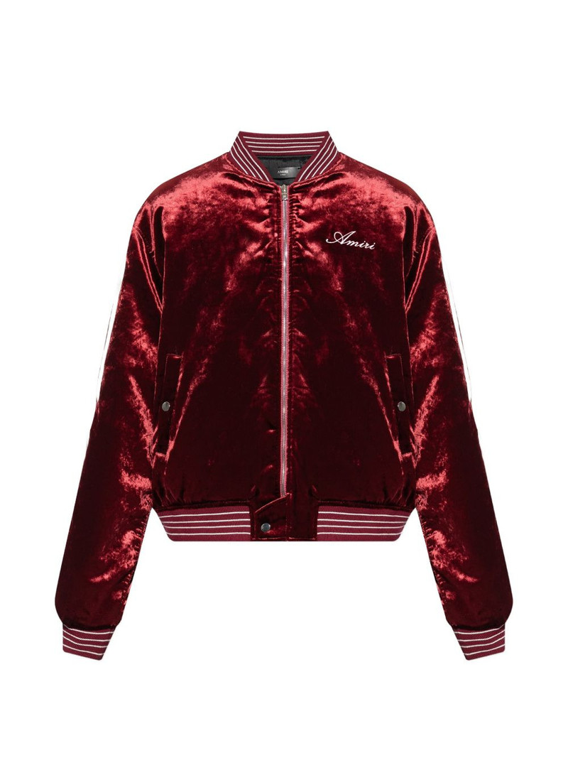 bone detail bomber jacket 1