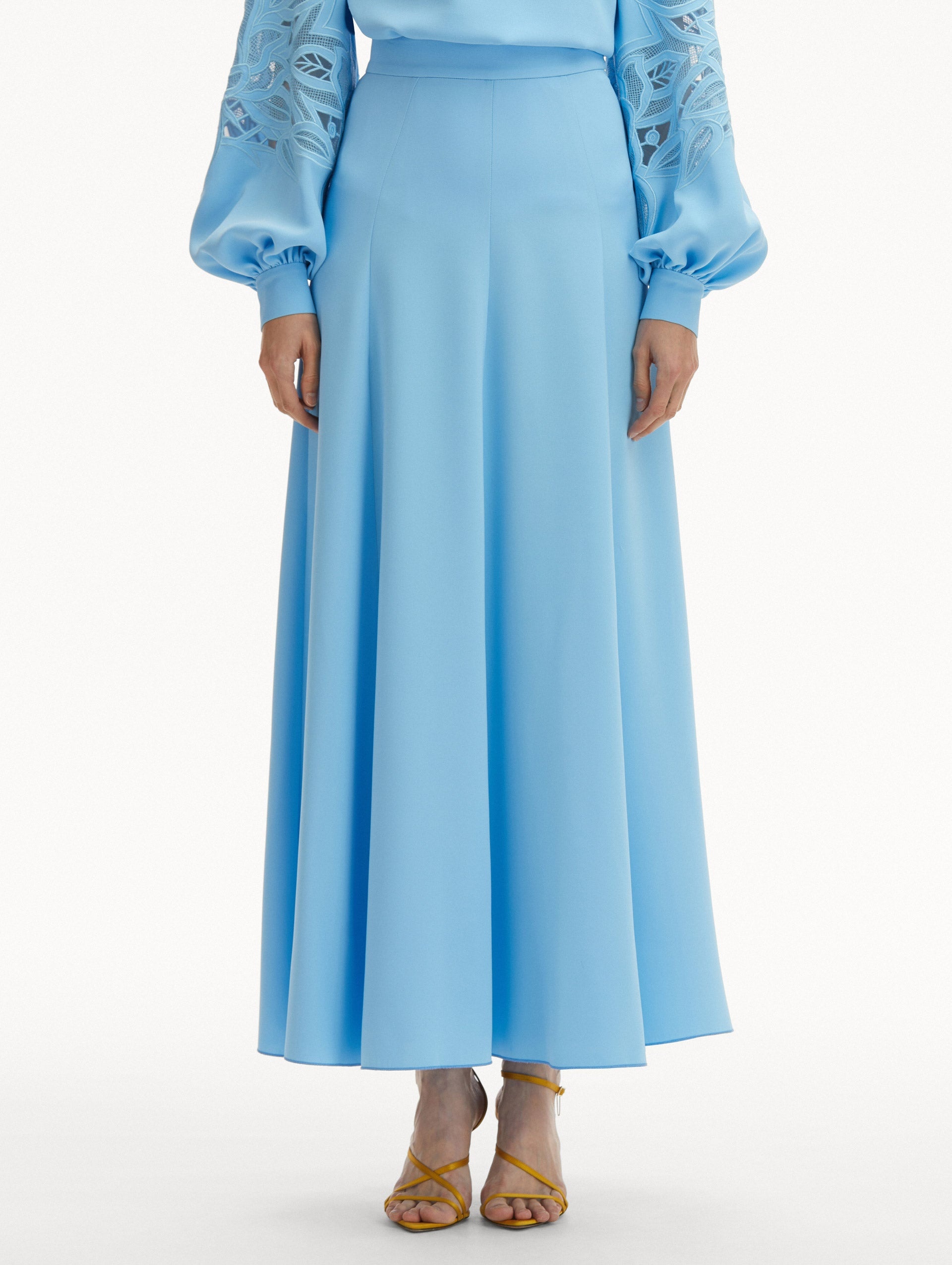 SILK GEORGETTE SKIRT - 4