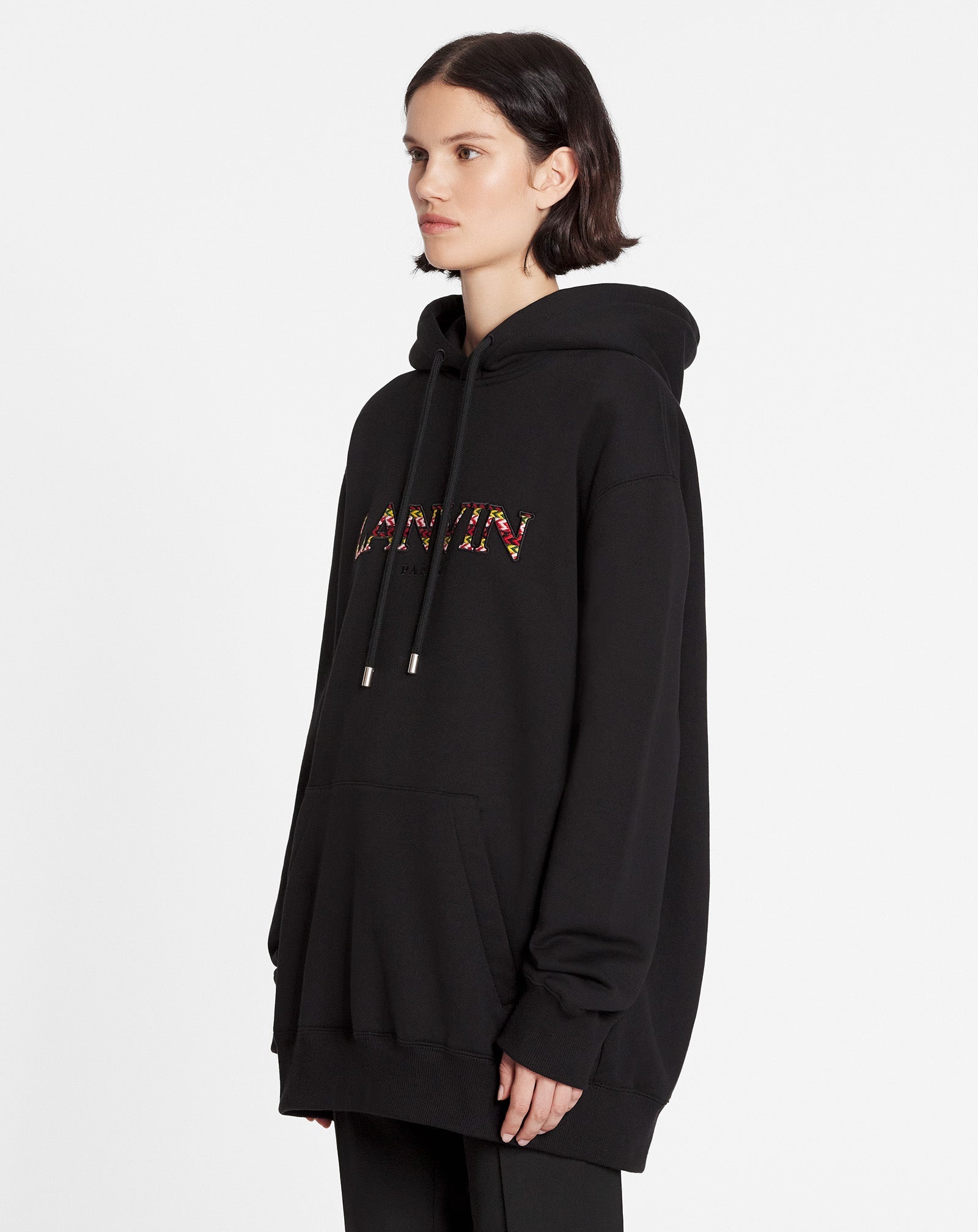 OVERSIZED EMBROIDERED CURB HOODIE - 3