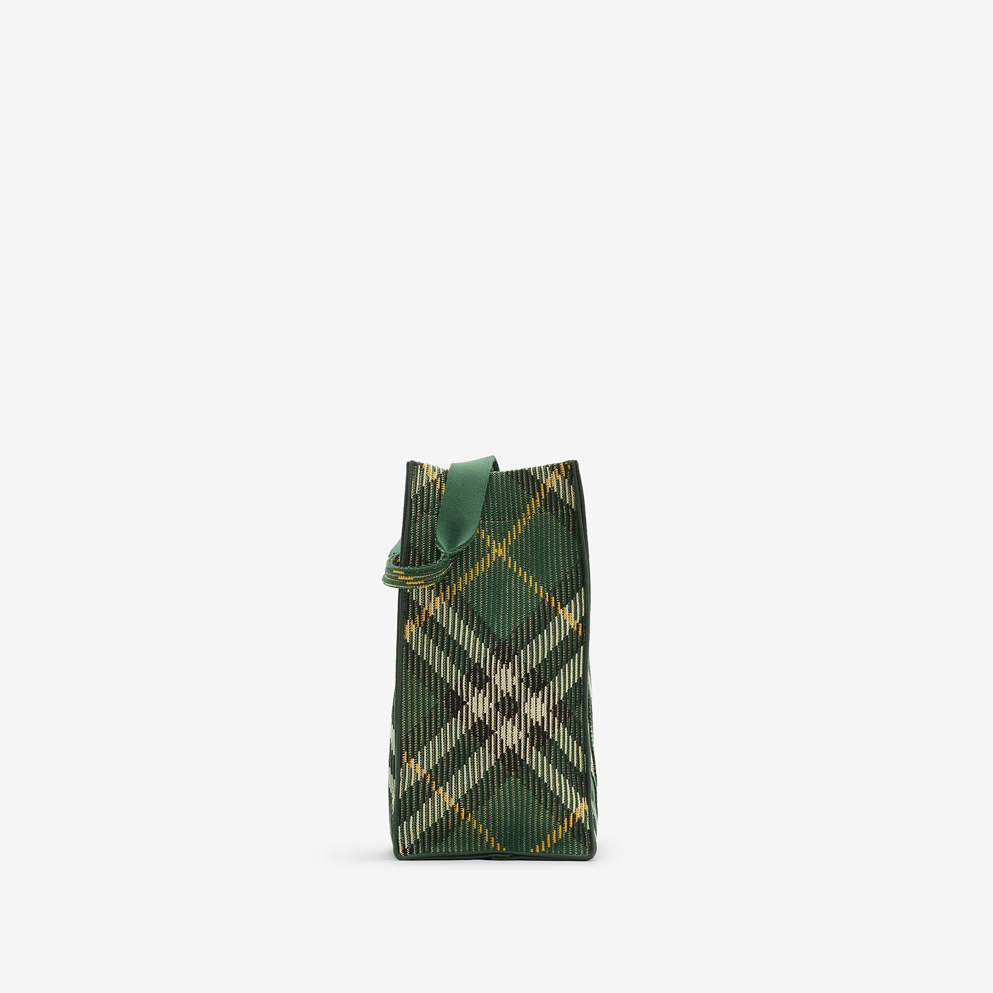 Medium Check Knitted Tote - 4