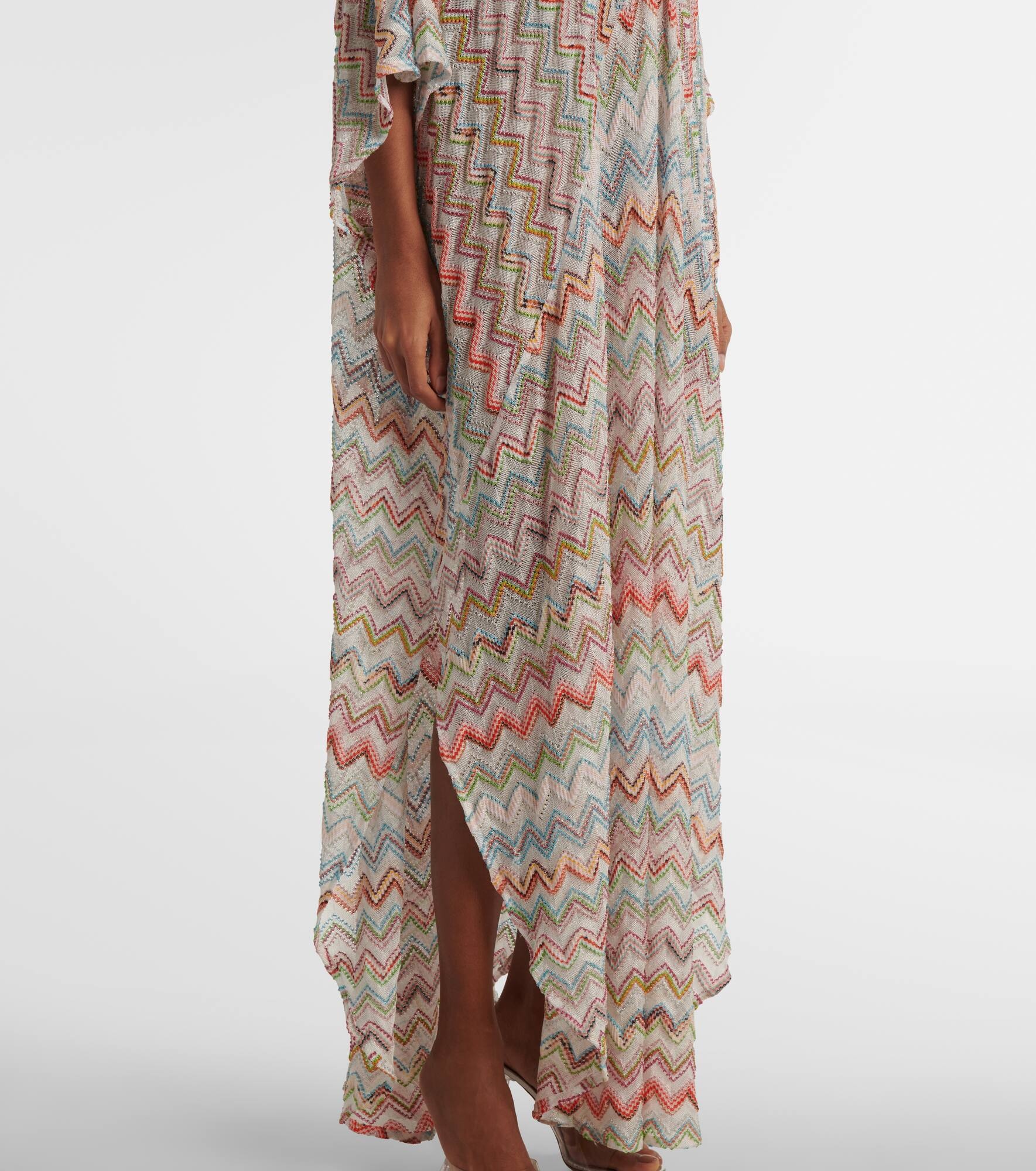 Zigzag lamé beach dress - 5