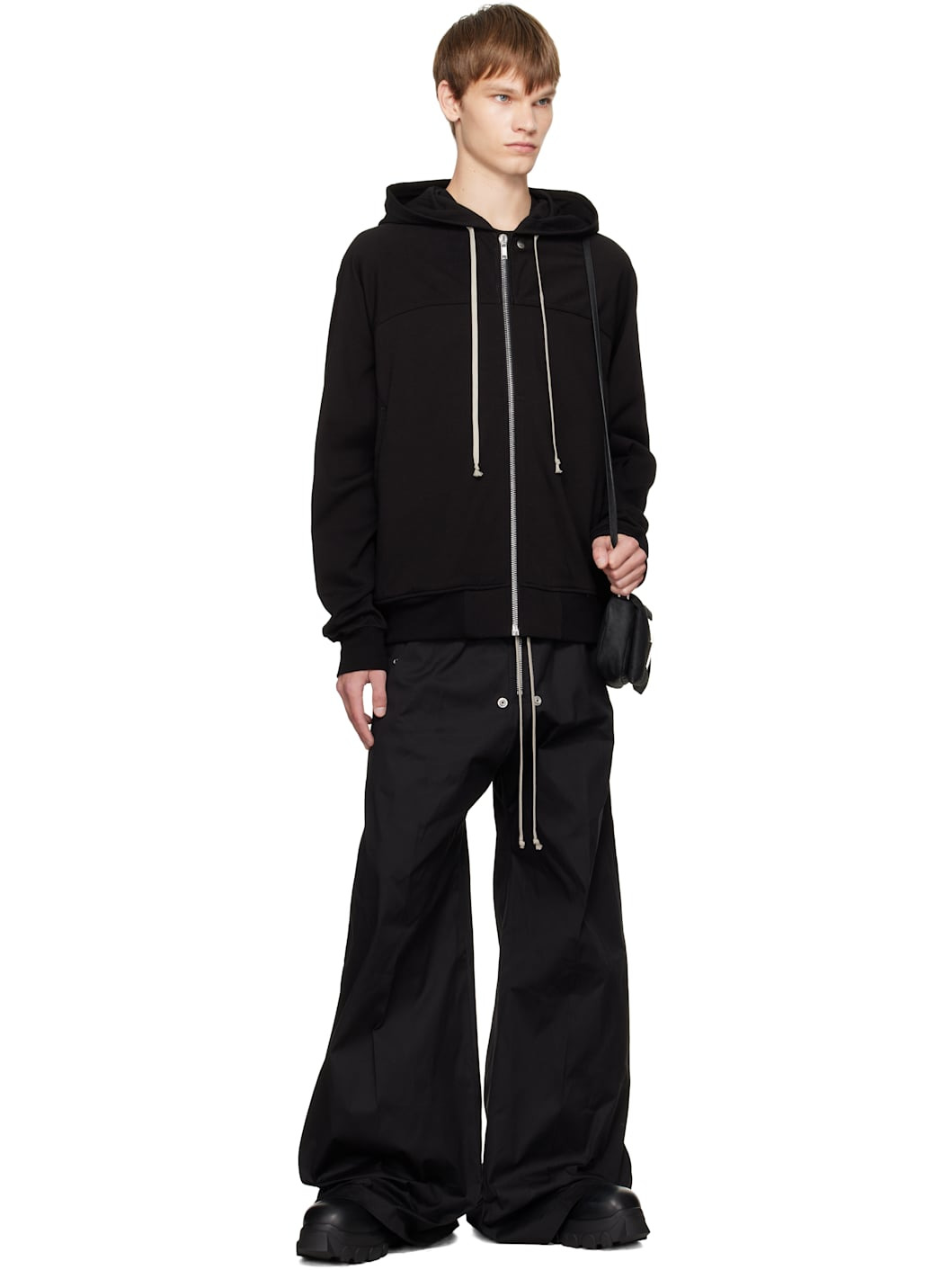 Black Concordians Wide Bela Trousers - 4