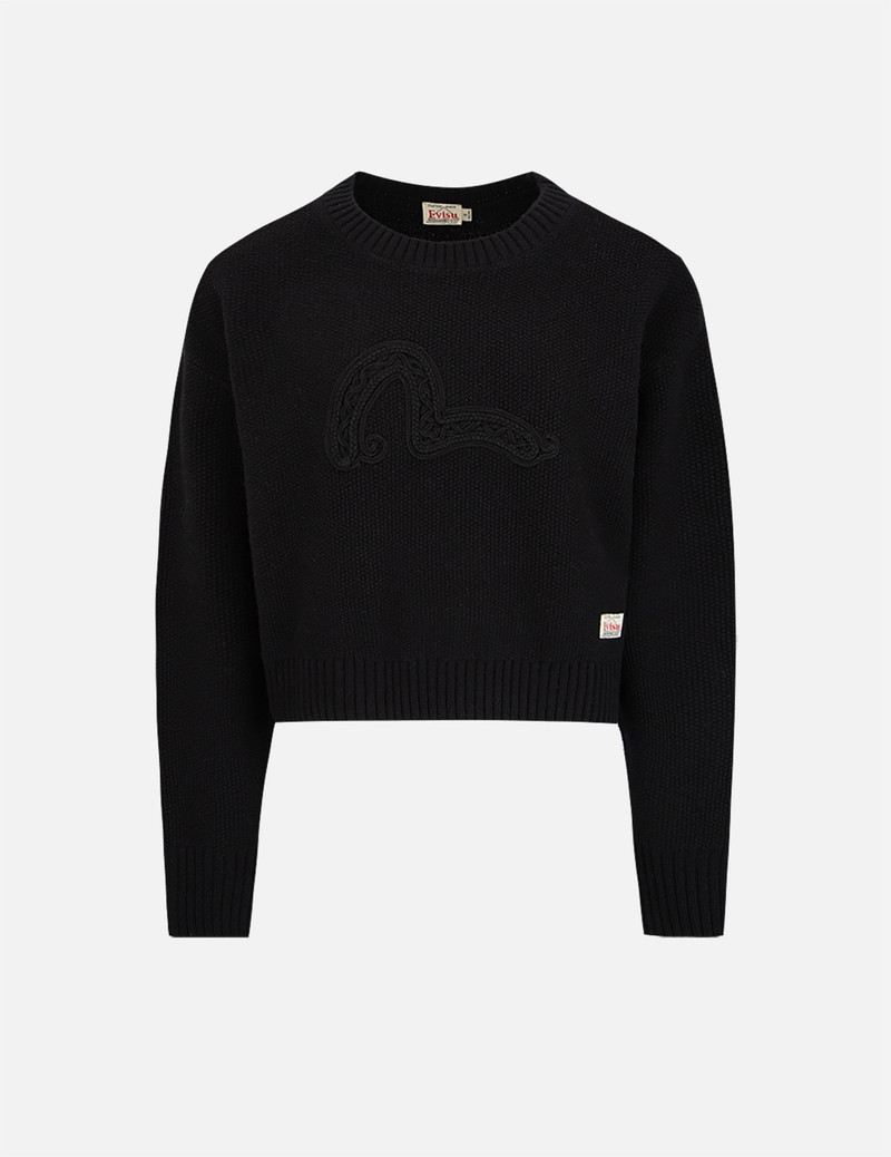 TEXTURE SEAGULL KNITTED SWEATER 1