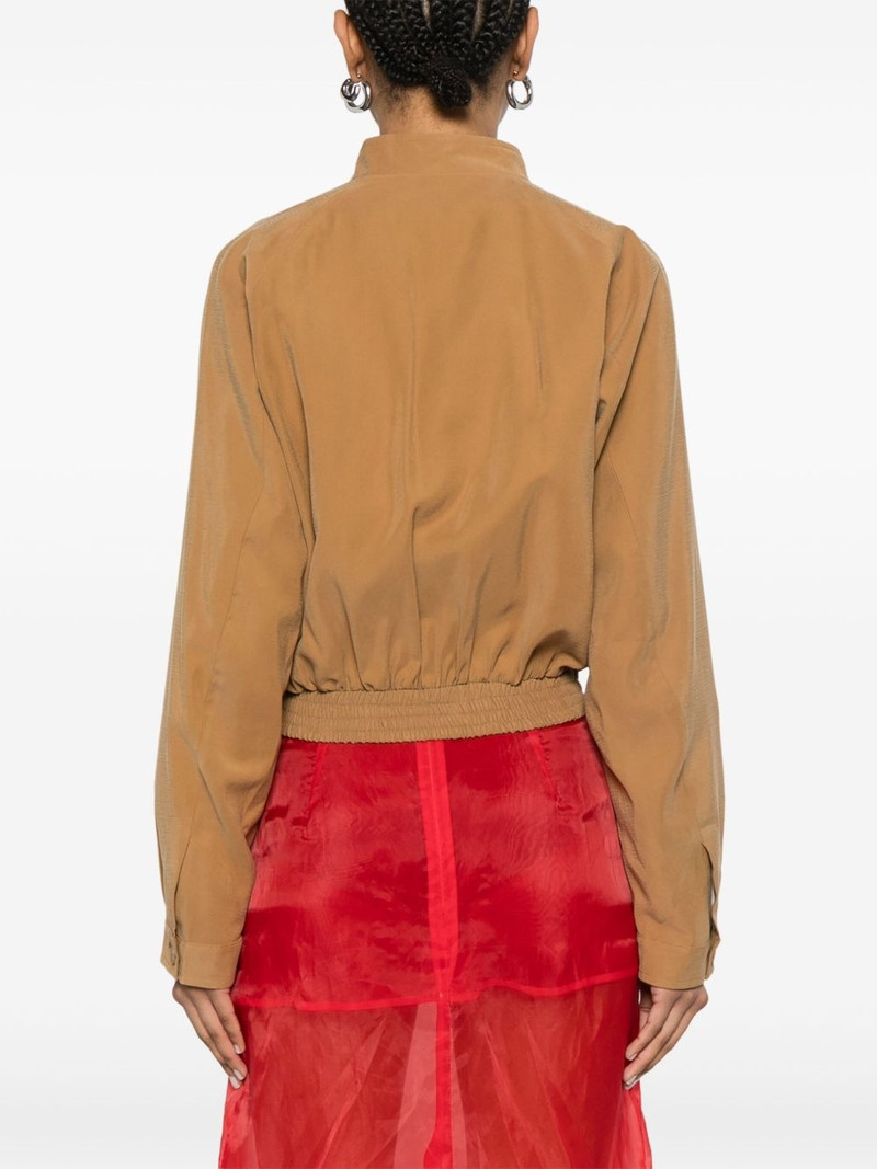 cropped tailoring bomber jacket 4