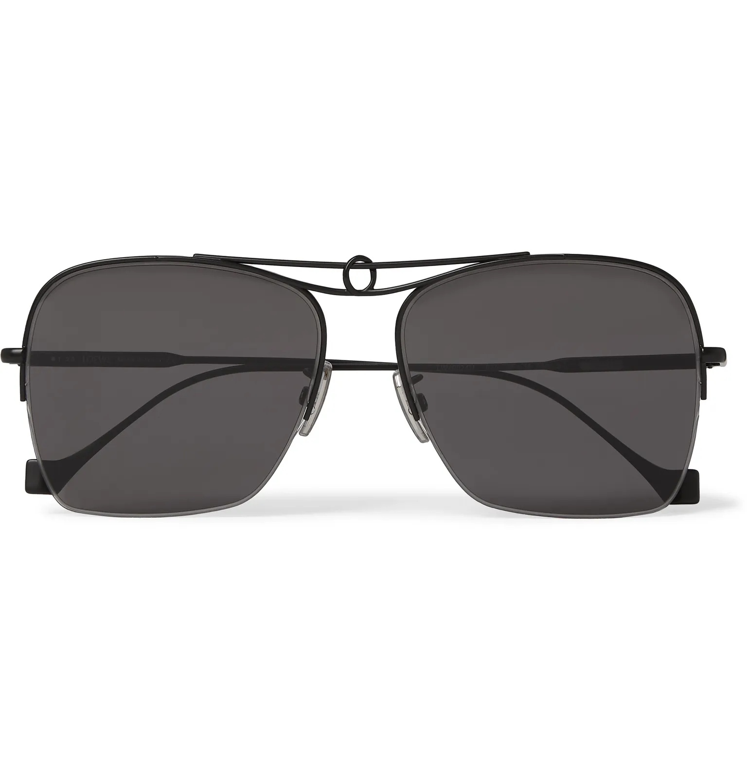 Aviator-Style Metal Sunglasses - 1