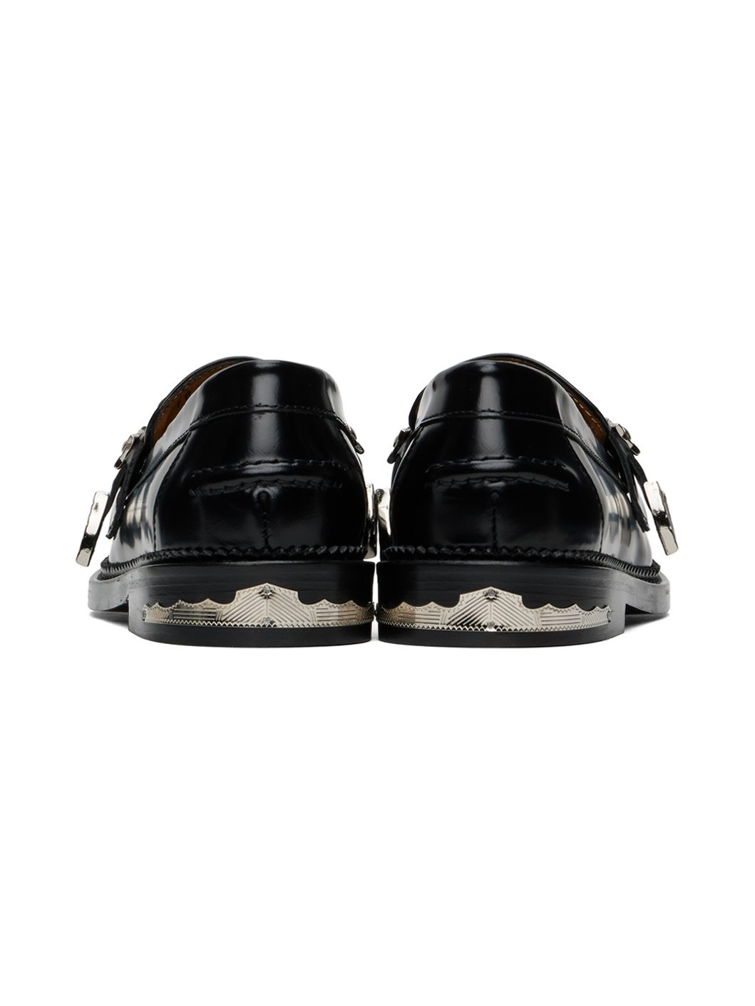 SSENSE Exclusive Black Metal Loafers - 2
