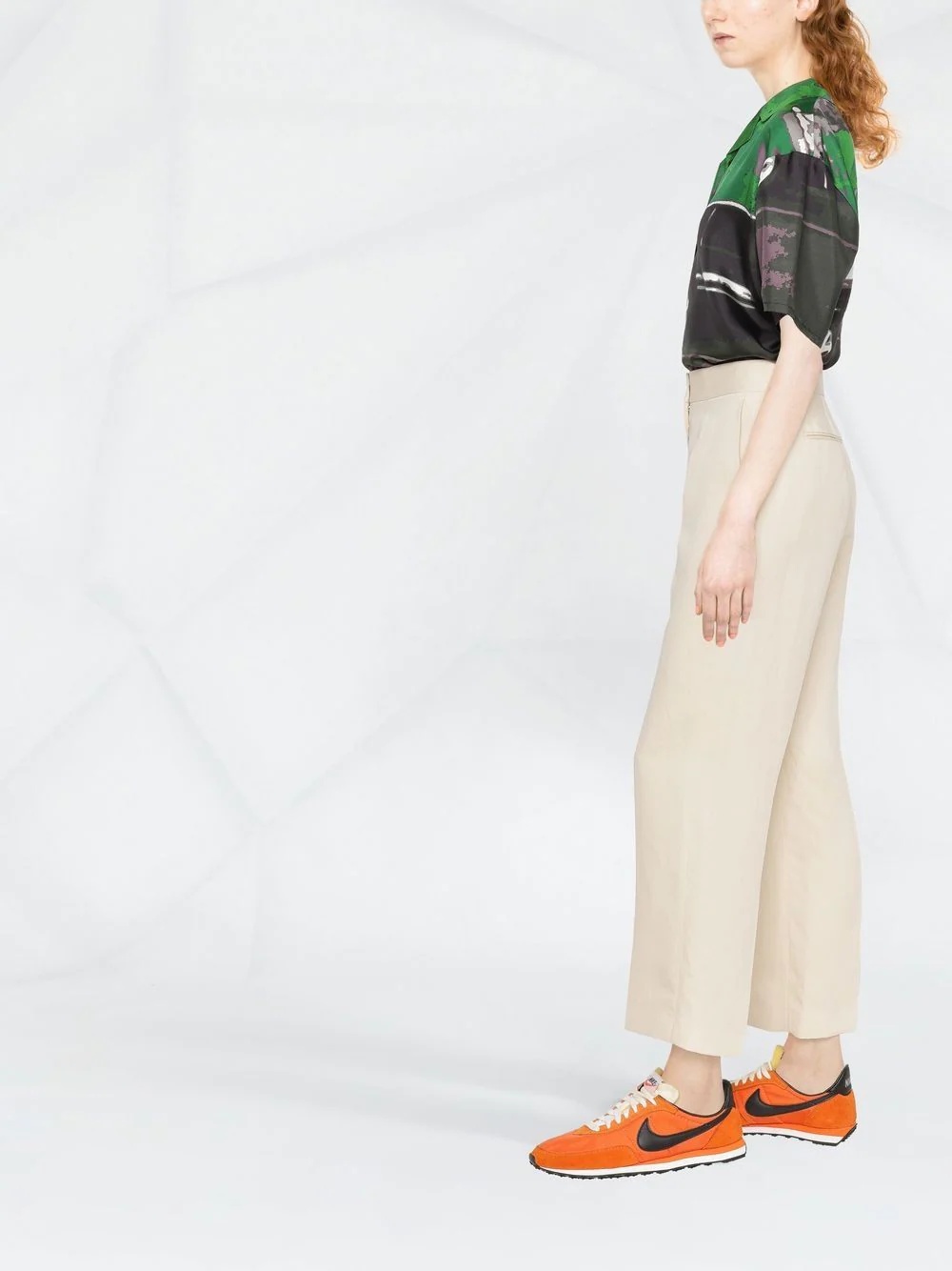 cropped straight-leg trousers - 4