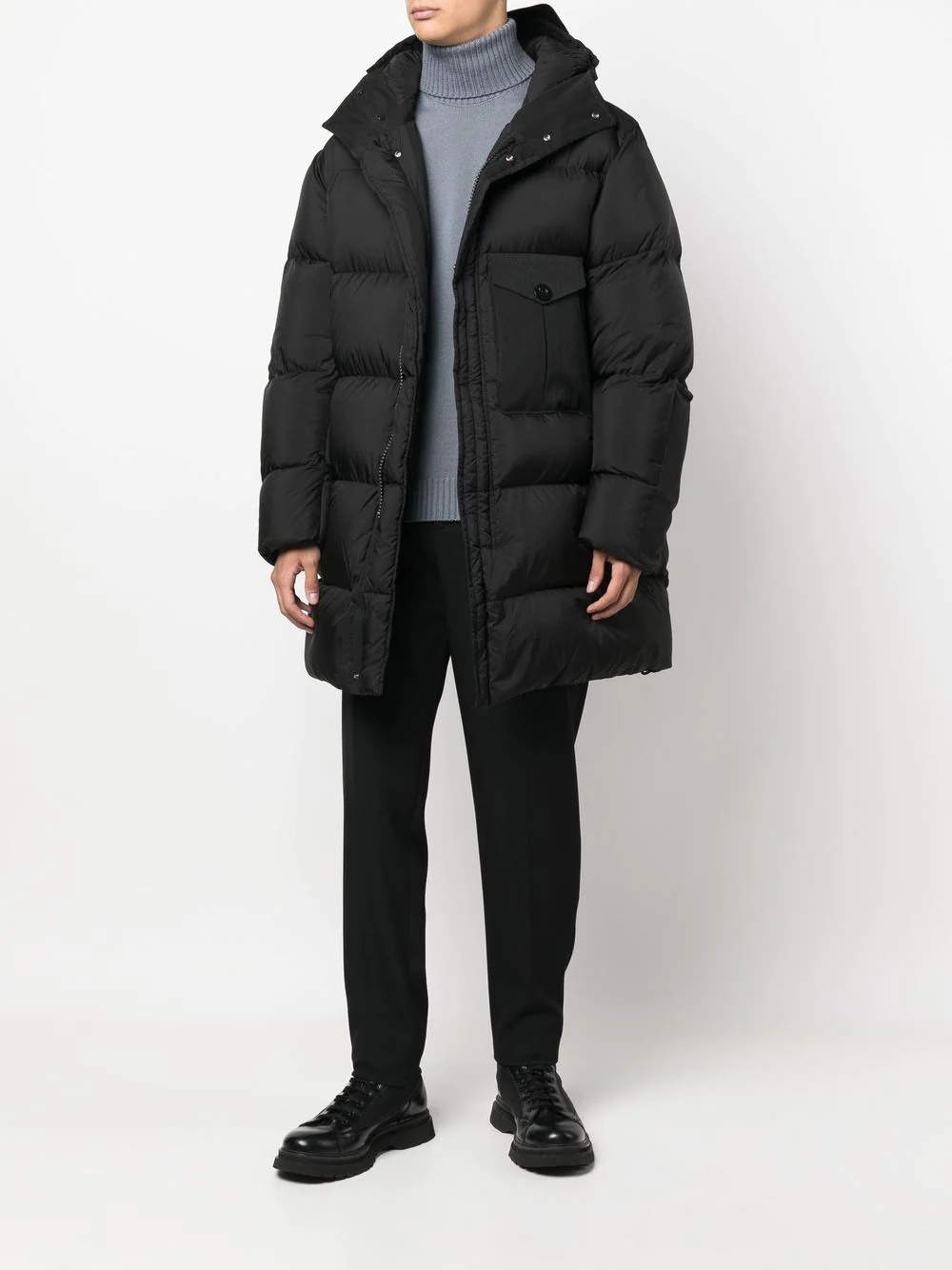 hooded puffer jacket - 2