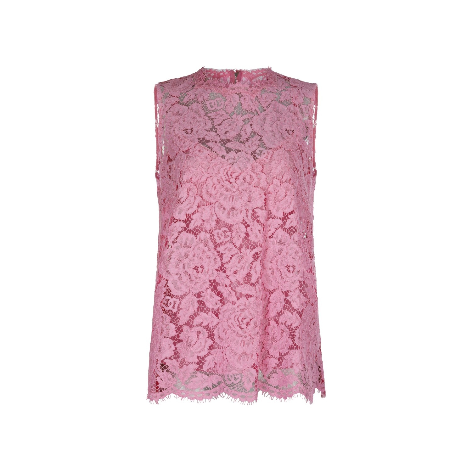 PINK VISCOSE BLEND TOP - 1