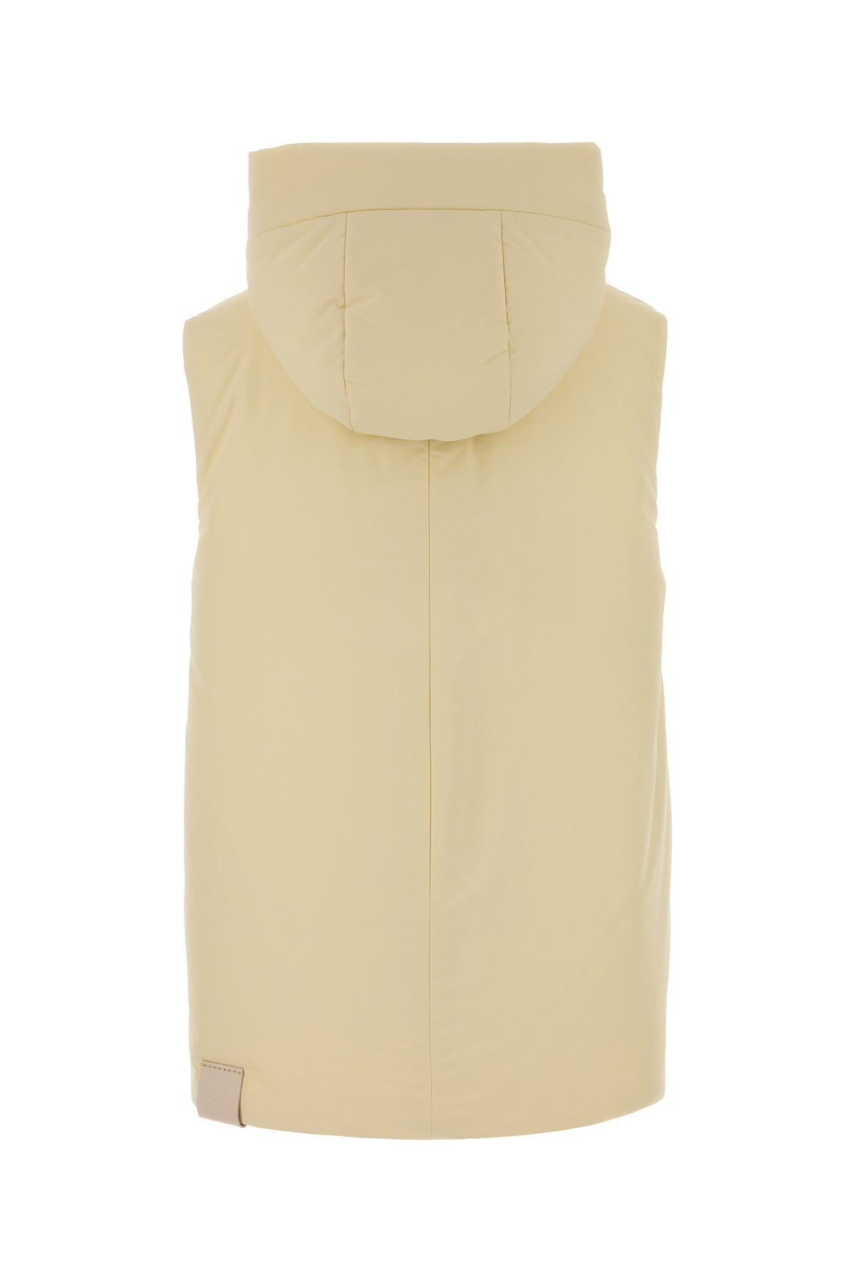 Cream polyester down jacket - 2