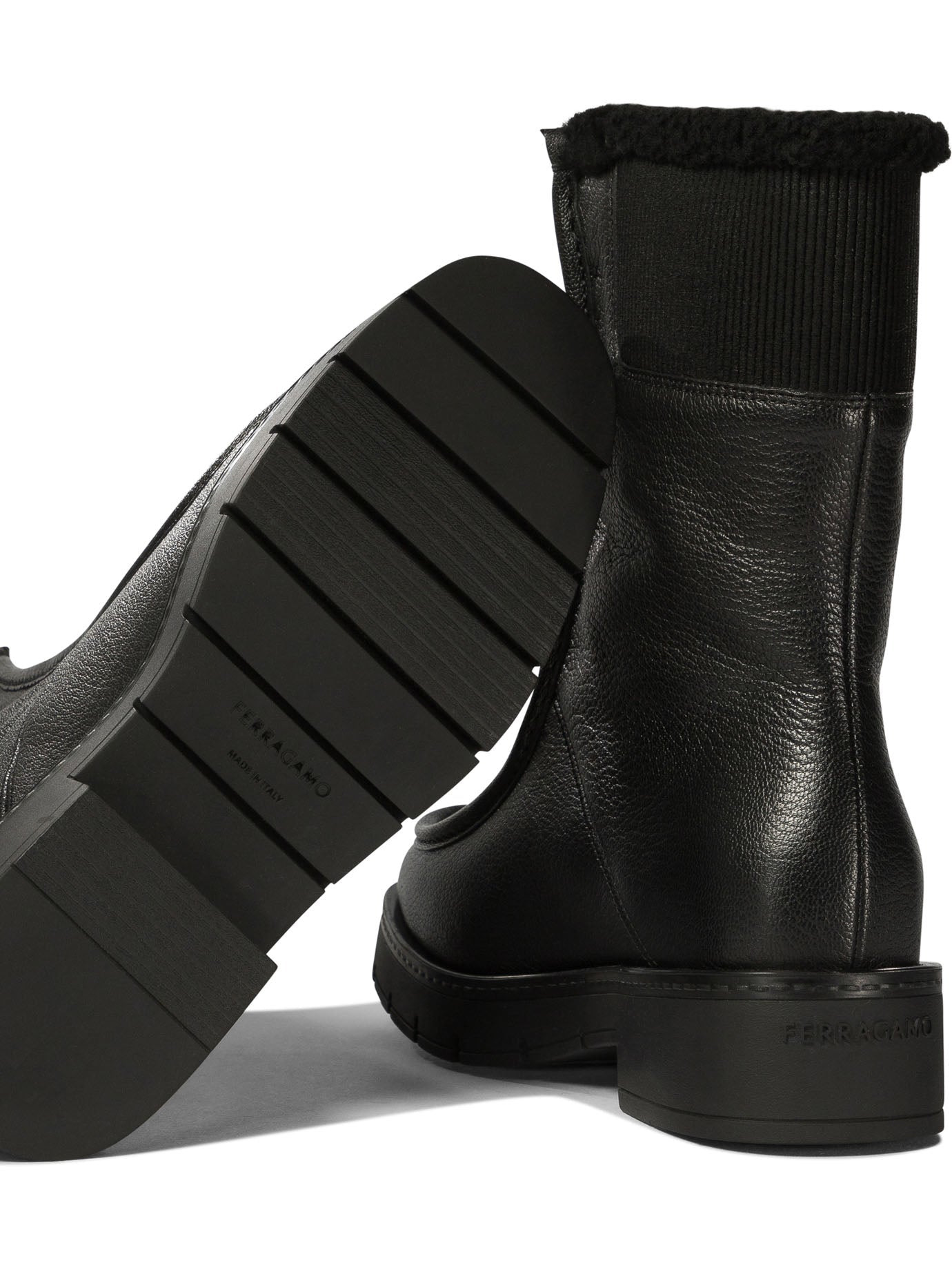 Ferragamo Women "Montse Fur" Ankle Boots - 5