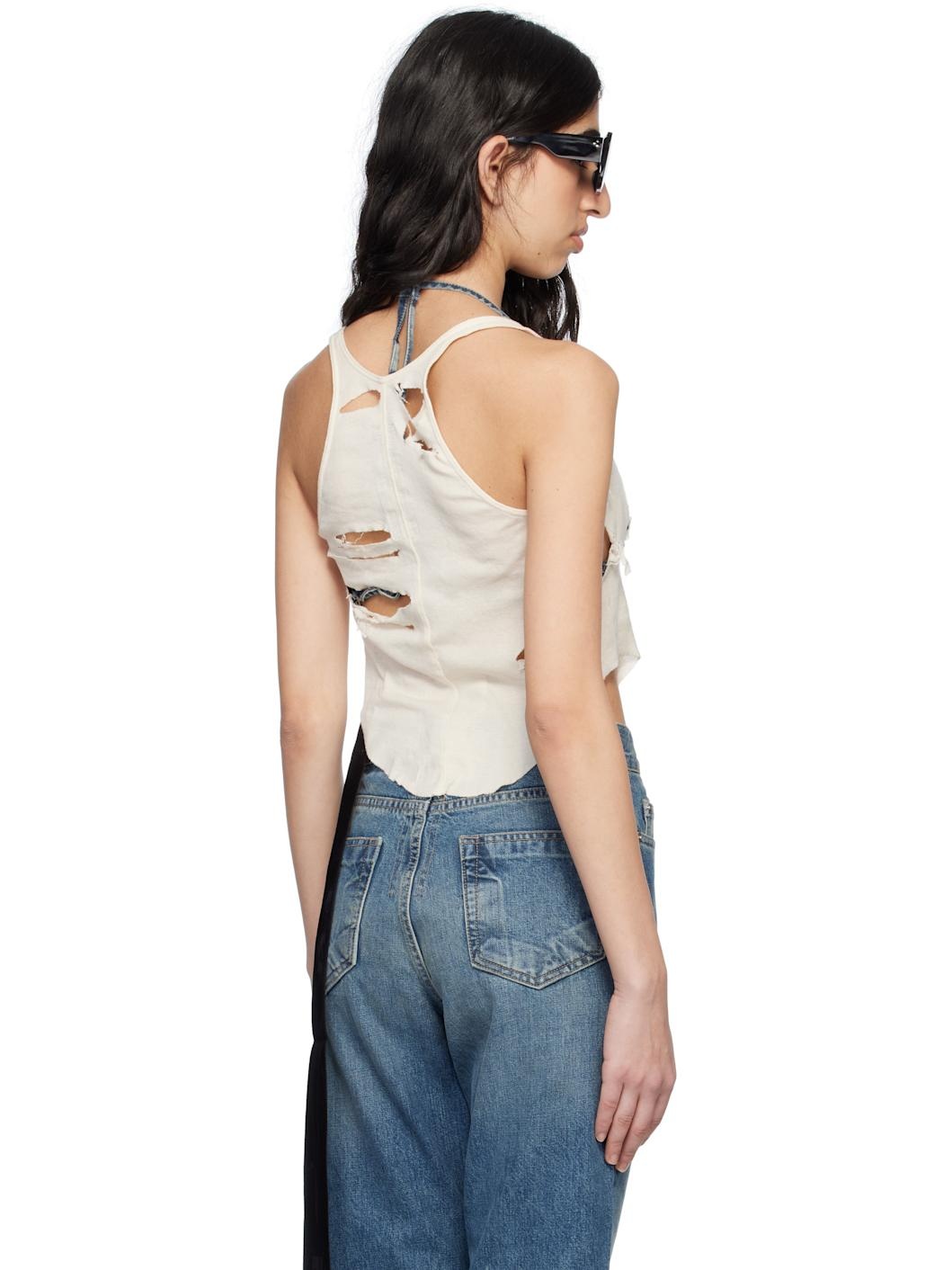Off-White Hollywood Basic Cropped Tank Top - 3