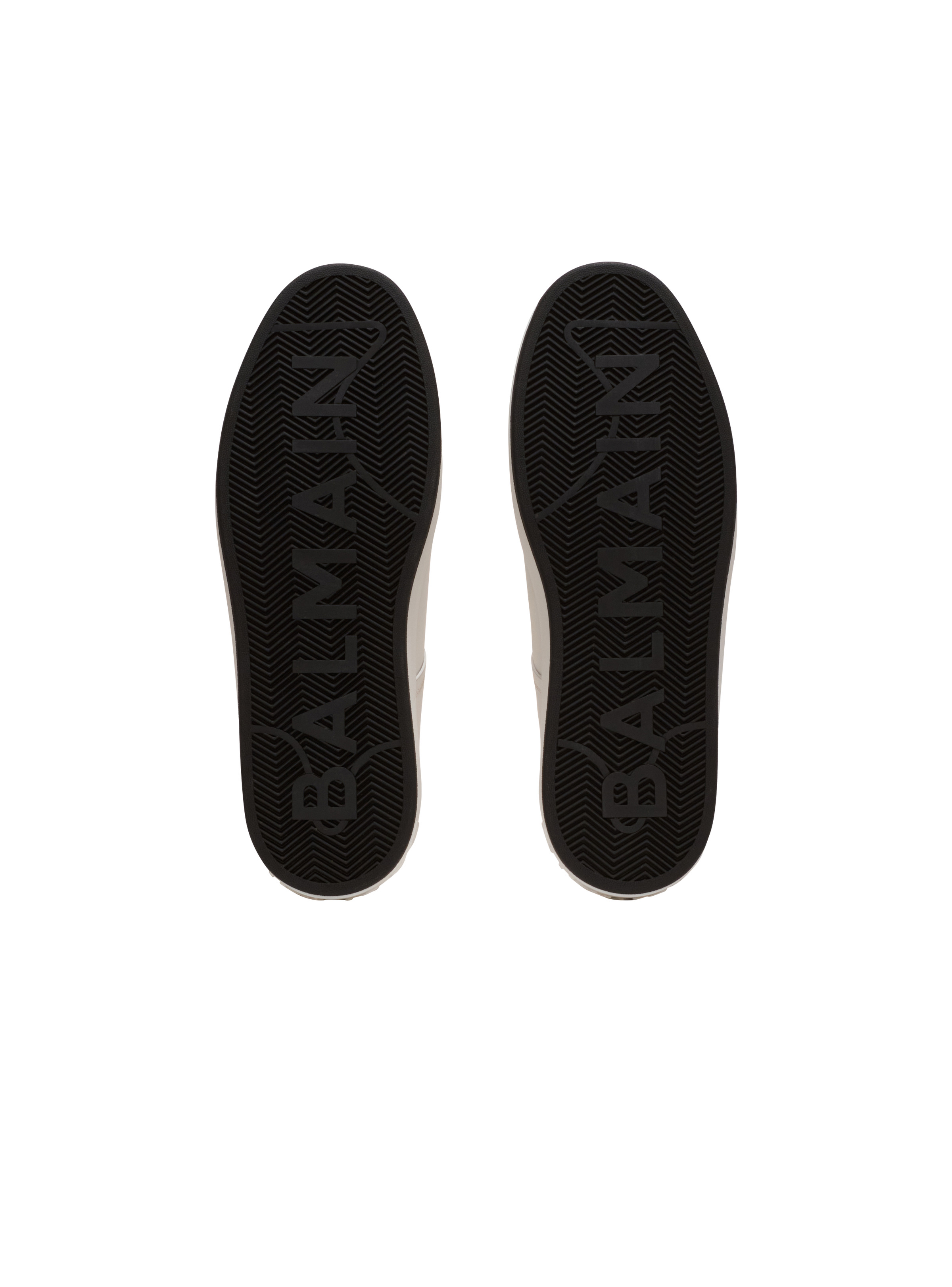 Calfskin B-Court trainers with Balmain logo - 4