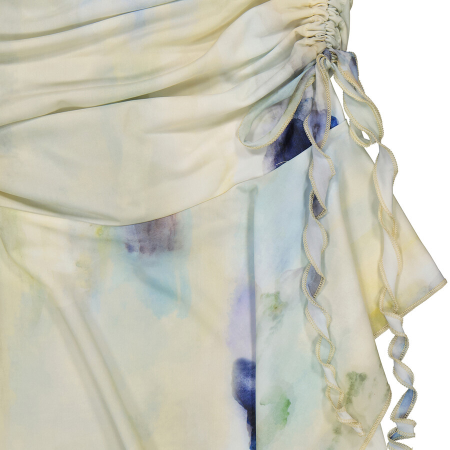 Acne Studios Enola Floral Asymmetric Midi Skirt - 7