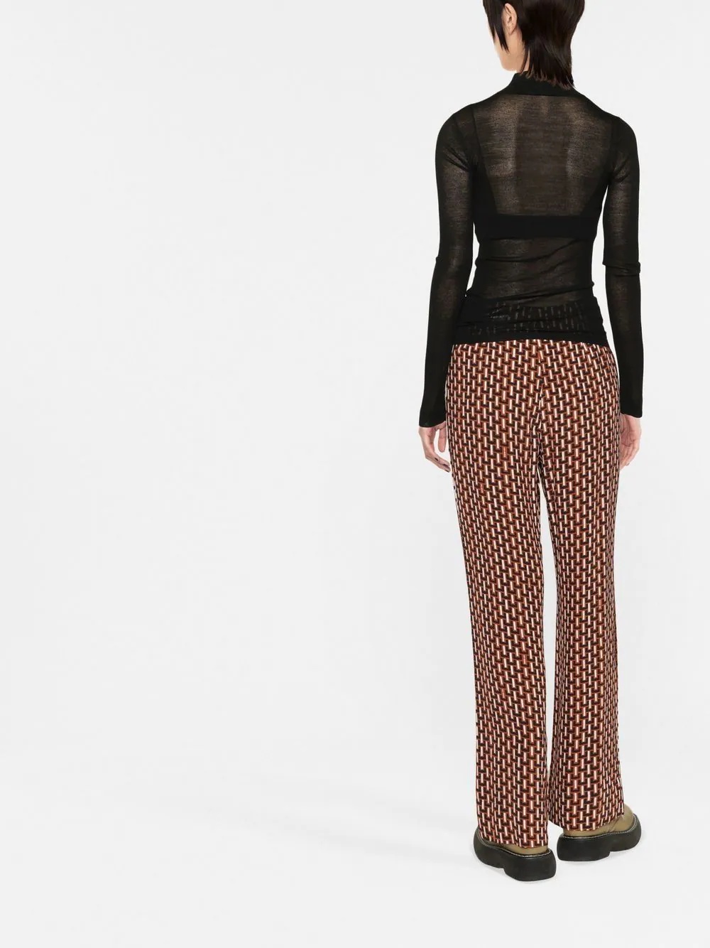 semi-sheer merino knit top - 4
