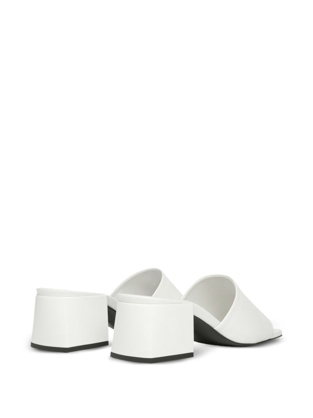55mm leather block-heel sandals - 3