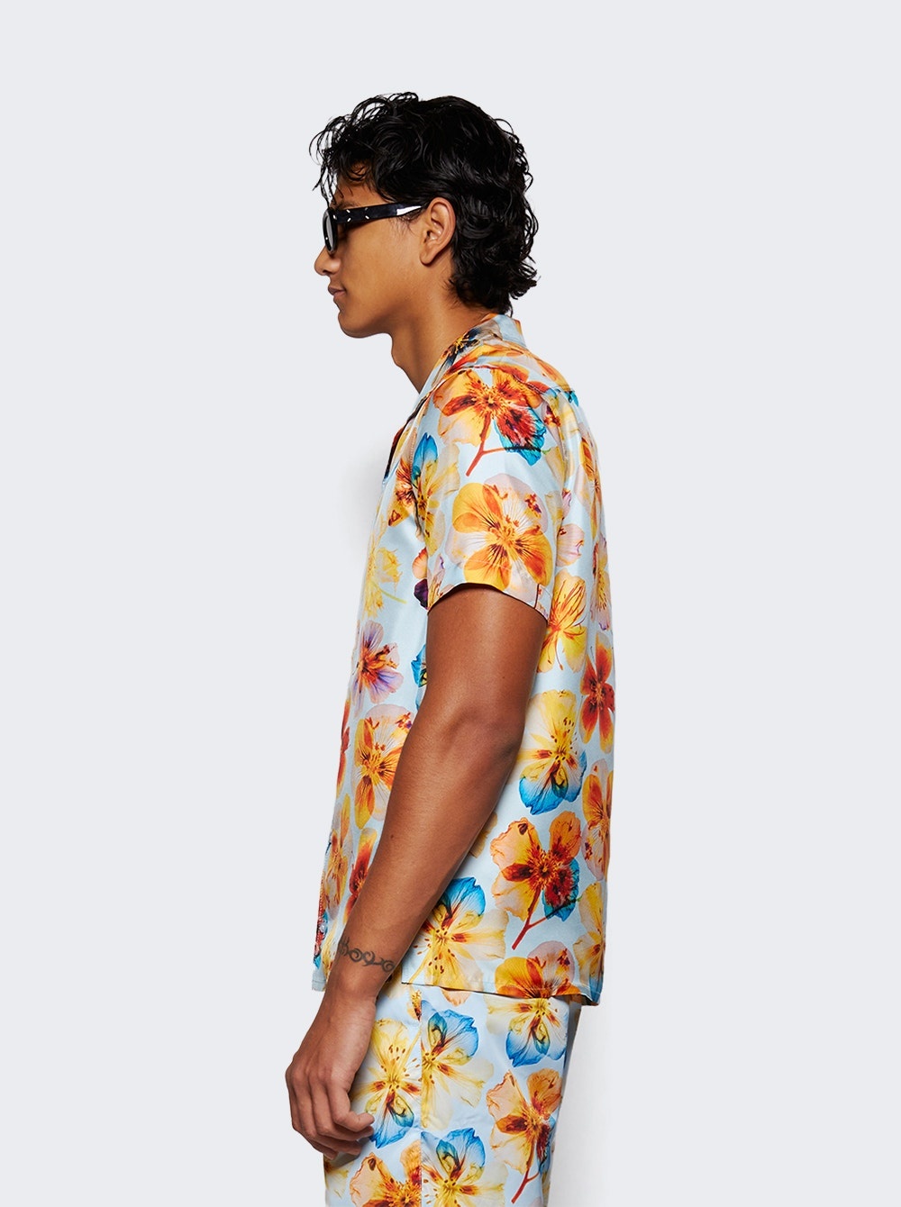 Hibbert Oshibana Shirt Springwater Blue - 4