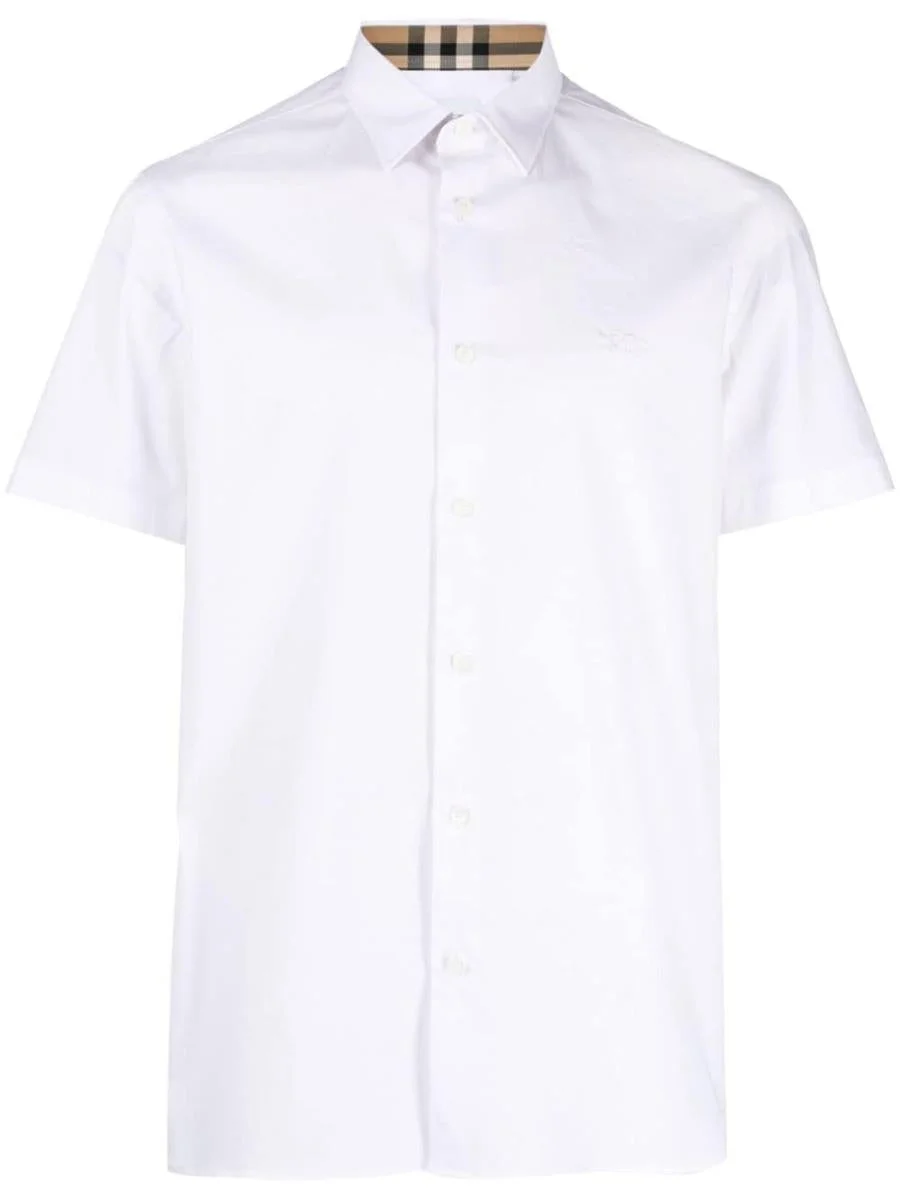 Burberry Ekd Logo Cotton Shirt - 1