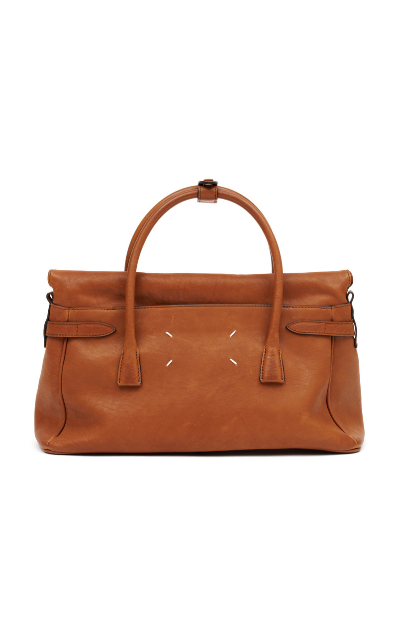 Maison Margiela 5AC Loved to Death East/West Medium Suede Bag brown outlook