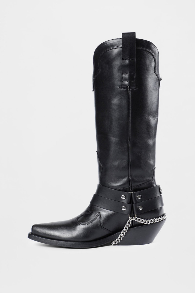 Ann Demeulemeester Finnbo Santiago Boots With Belts outlook