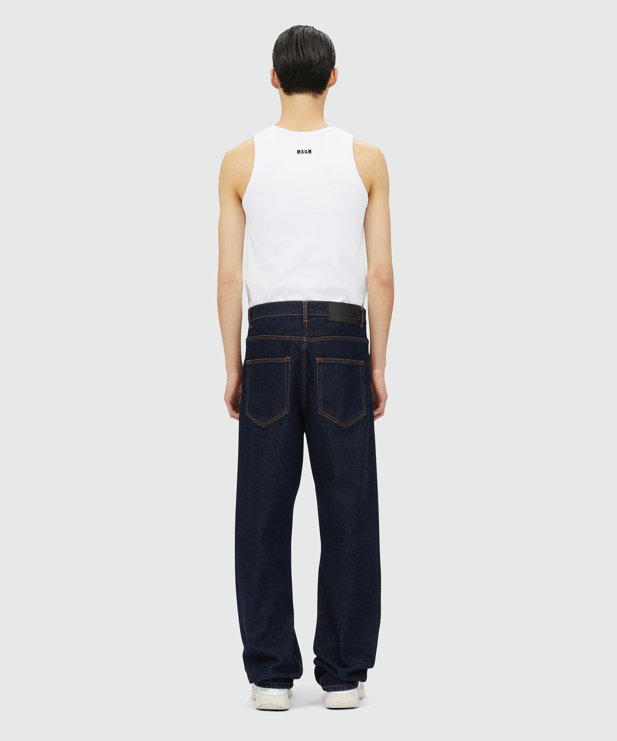 Straight-leg denim pants - 3