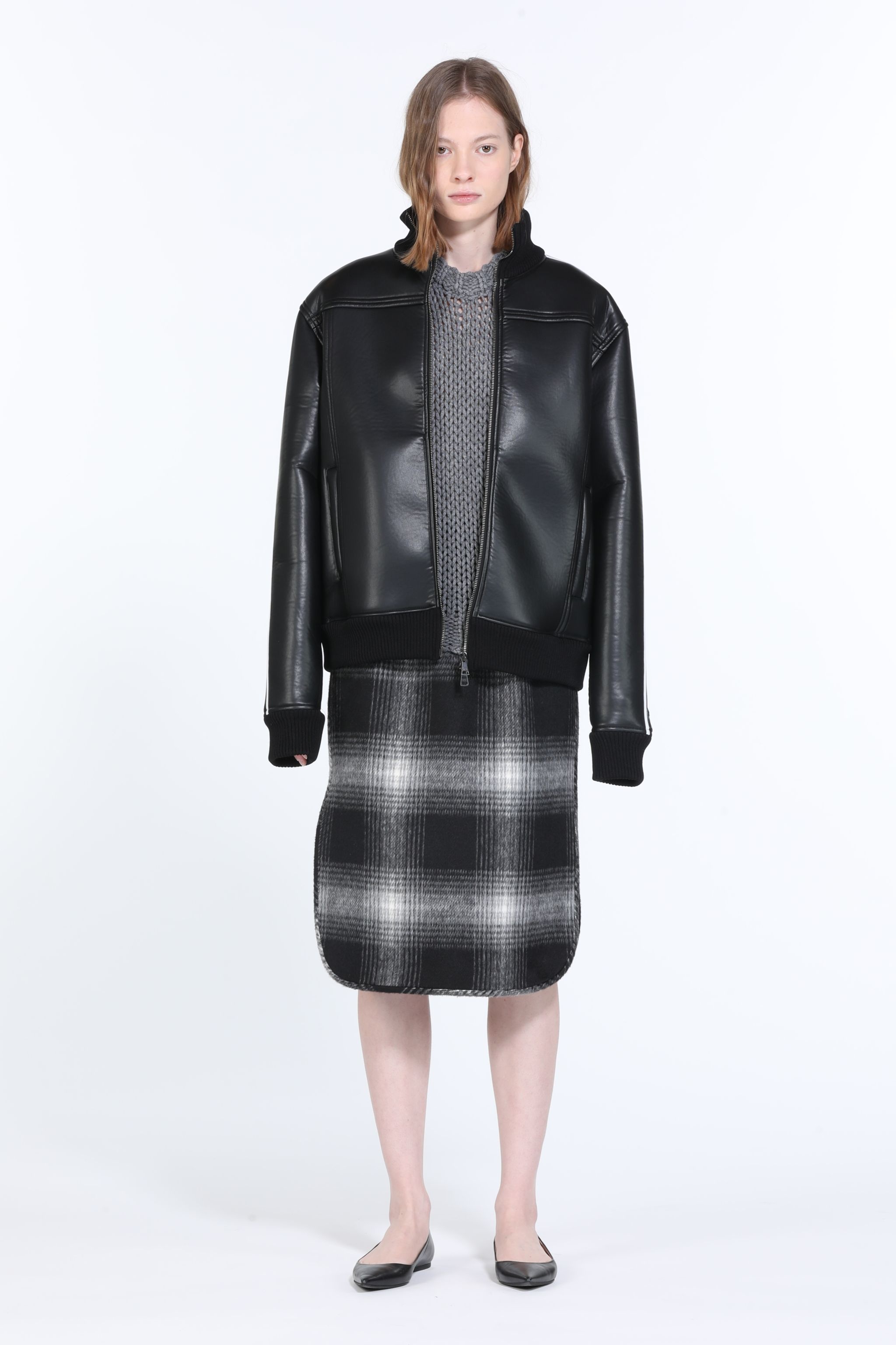 SYNTHETIC-LEATHER JACKET - 4