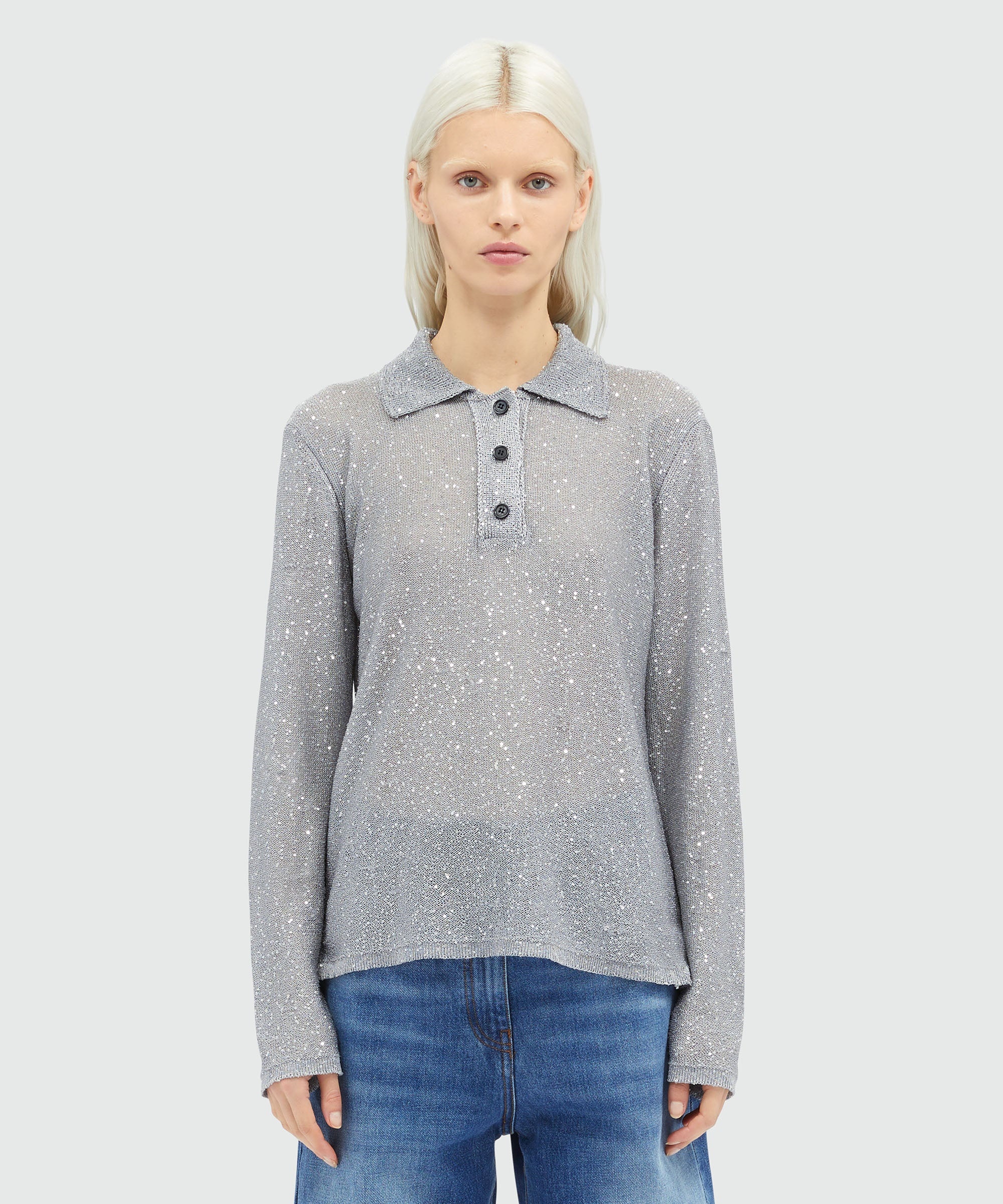 Glitter polo shirt - 2