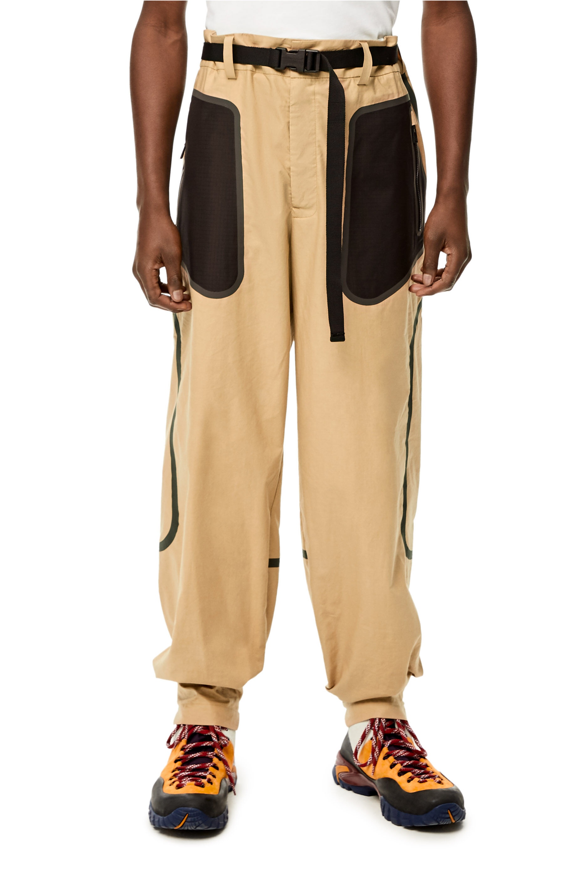 Bi-colour pocket trousers in organic cotton - 3