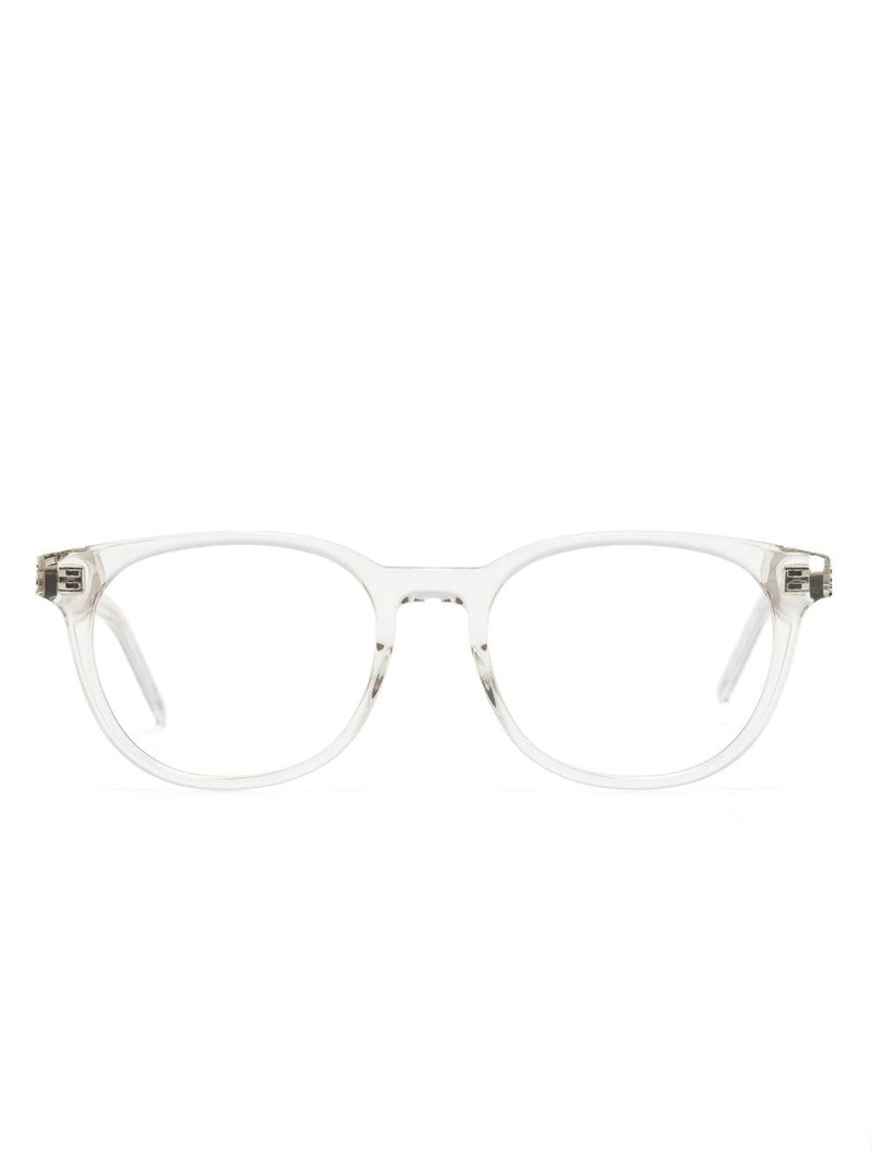 transparent-frame design glasses 1