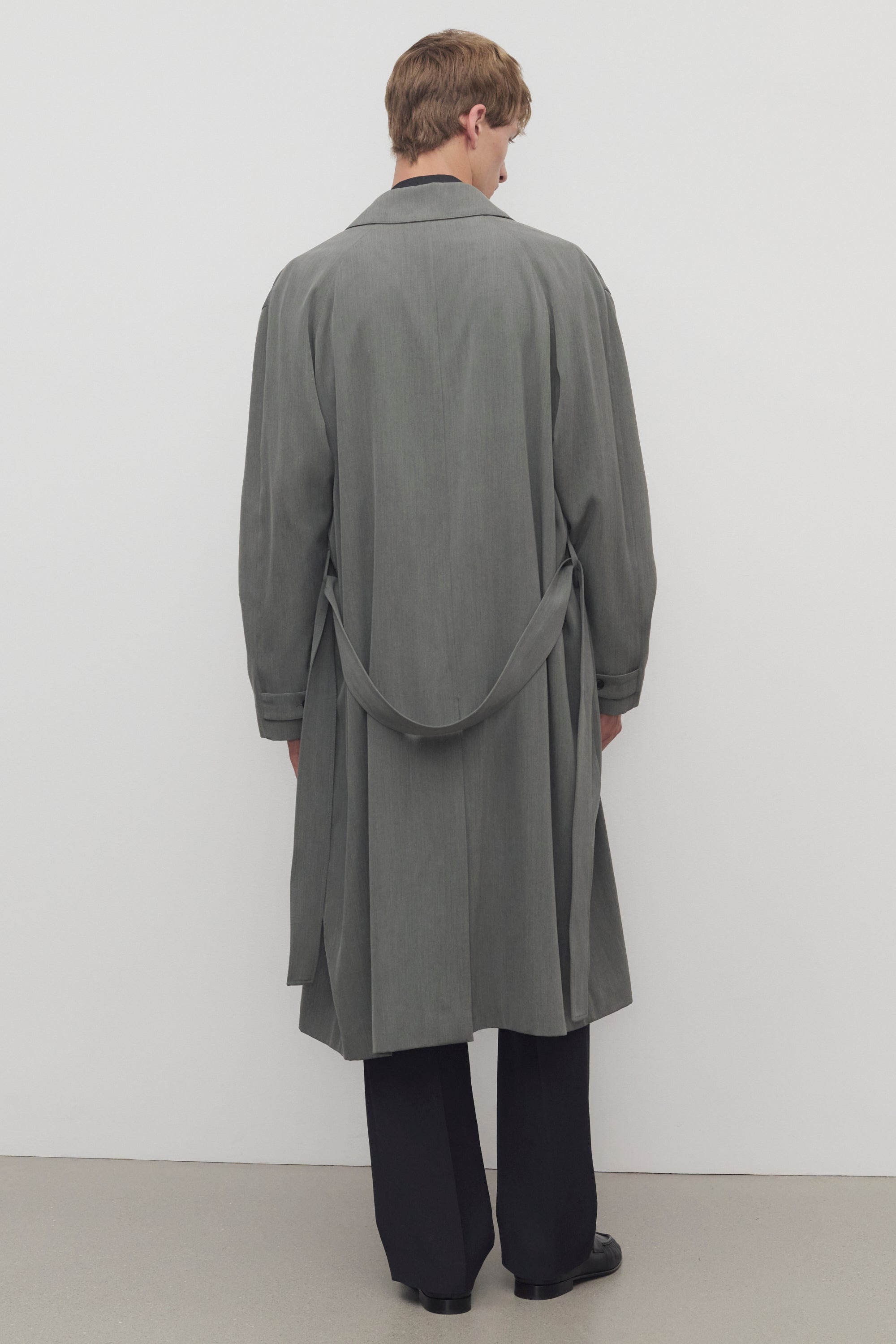 Tarian Coat in Silk and Virgin Wool - 6