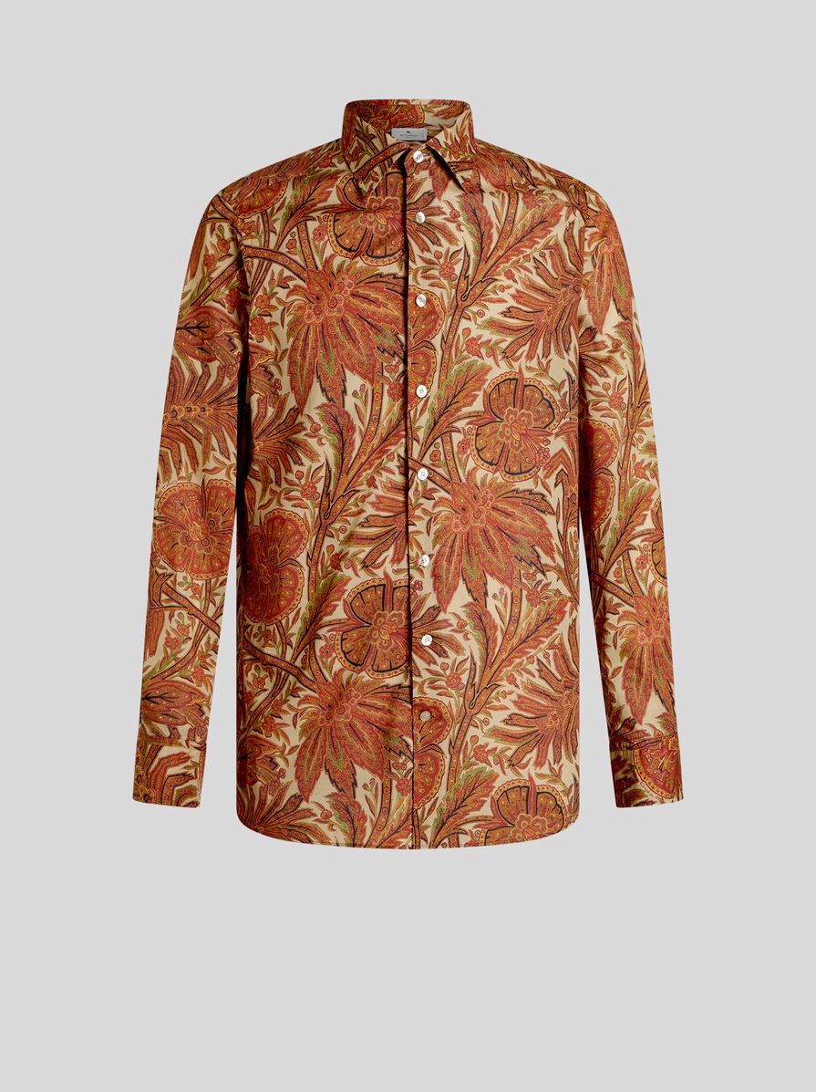 SHIRT WITH FOLIAGE PATTERN - 1