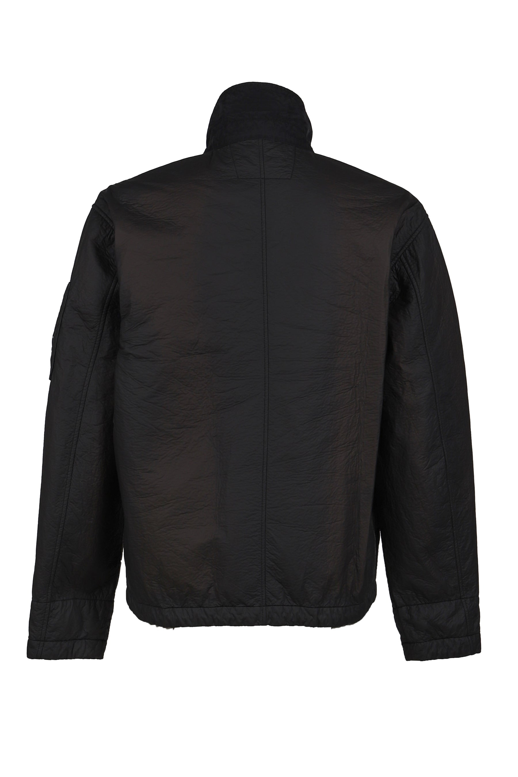 OW MEDIUM JKT IN FELTRO BI-FILM / BLK - 7