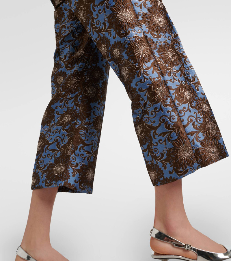 Elio floral jacquard straight pants 5