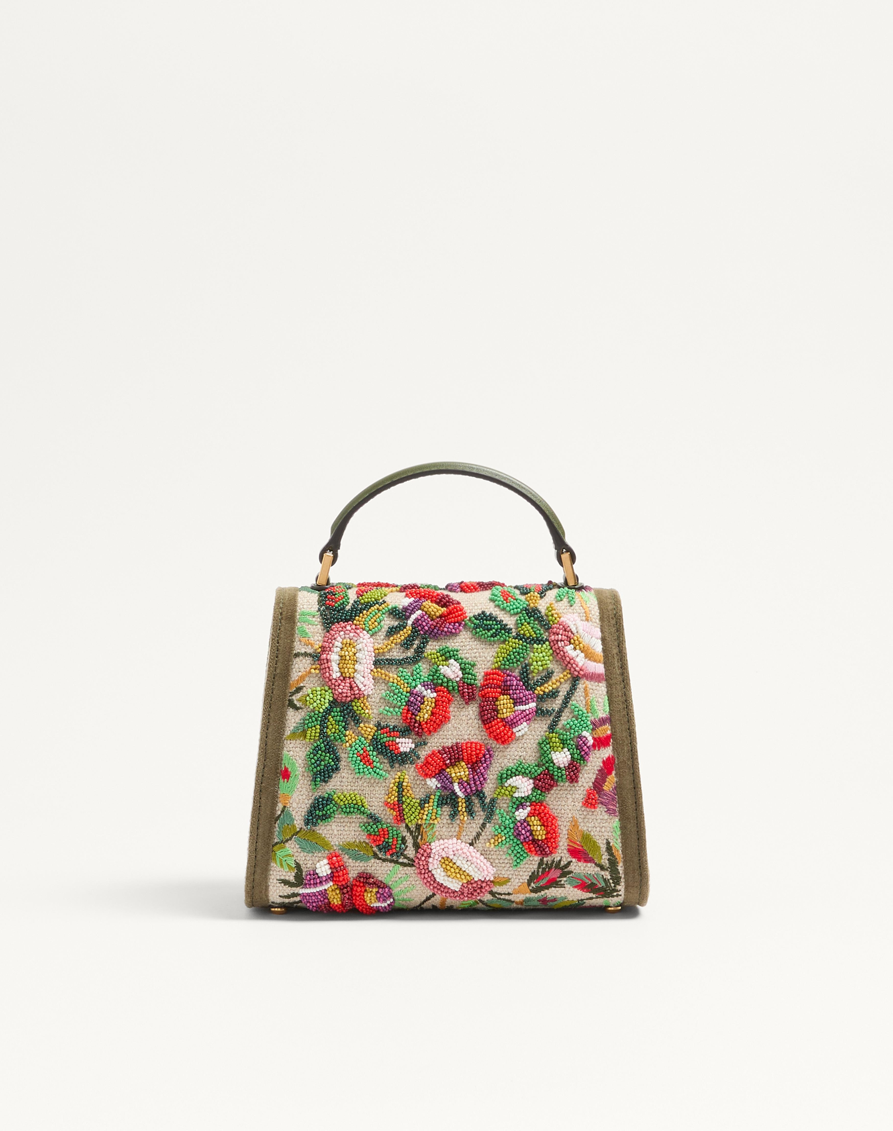 VALENTINO GARAVANI VSLING MINI EMBROIDERED HANDBAG WITH JEWEL LOGO - 5
