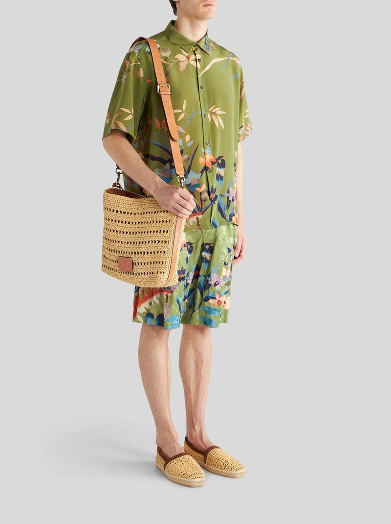 SHOULDER BAG IN PERFORATED RAFFIA 3
