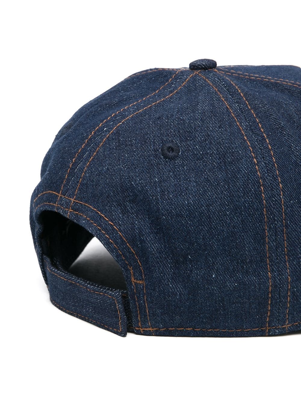 logo-embroidered denim baseball cap - 2