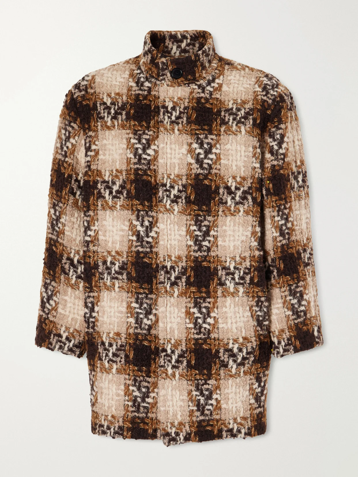 Checked Wool-blend Tweed Jacket - 1