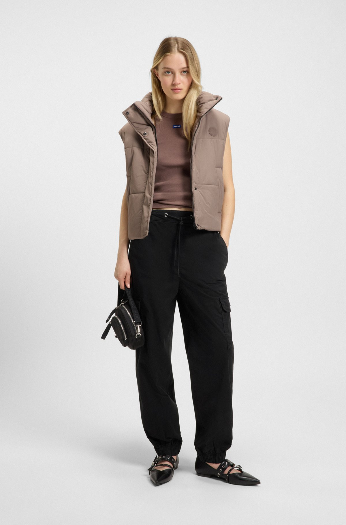 RELAXED-FIT PANTS IN WASHED STRETCH COTTON - 3