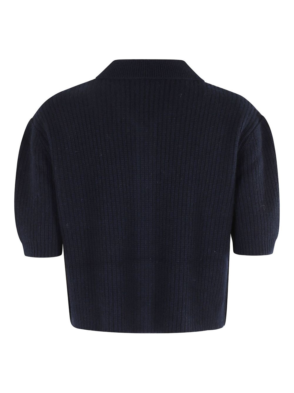 ribbed-knit polo cardigan - 2