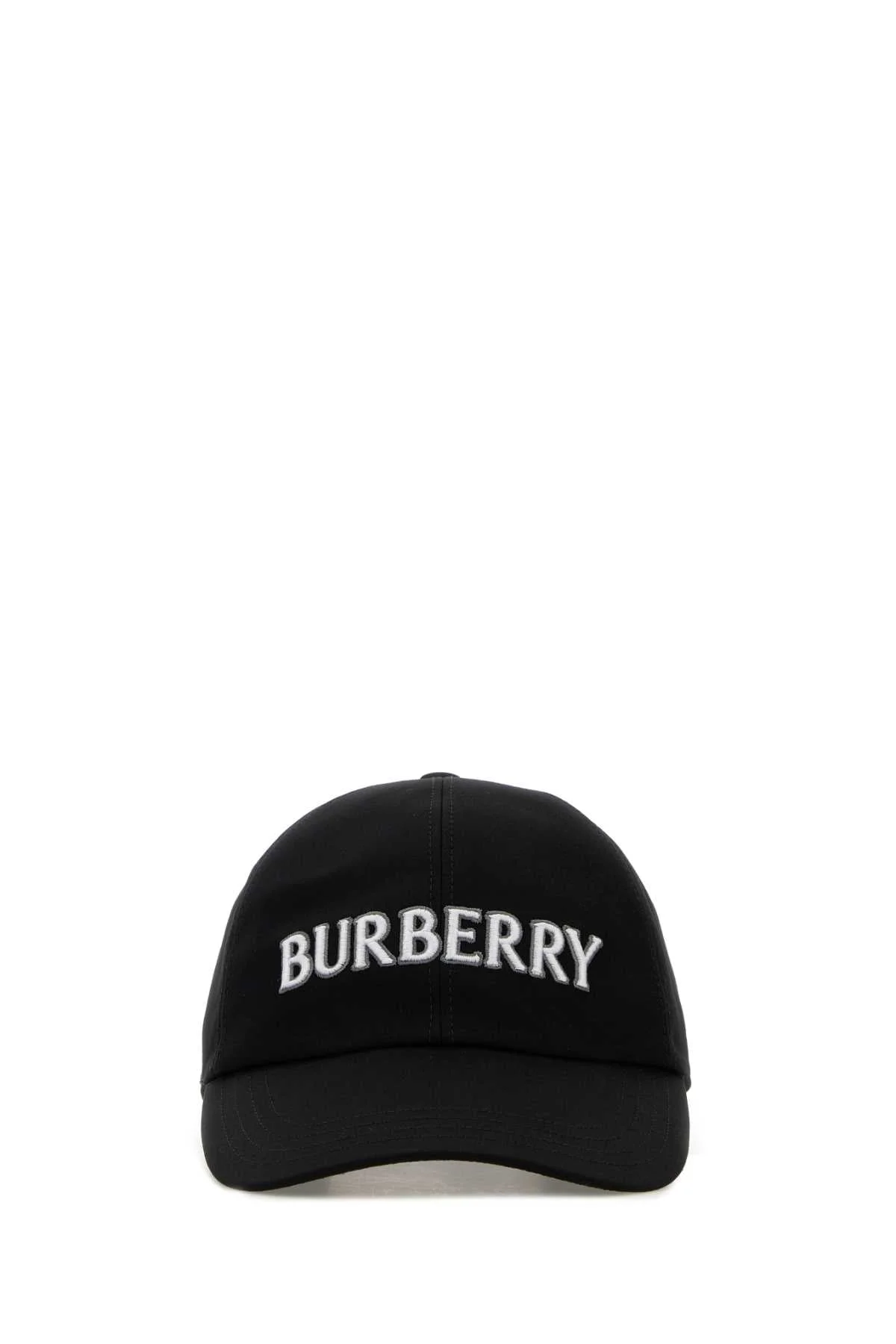 Burberry Women Black Gabardine Baseball Cap - 1