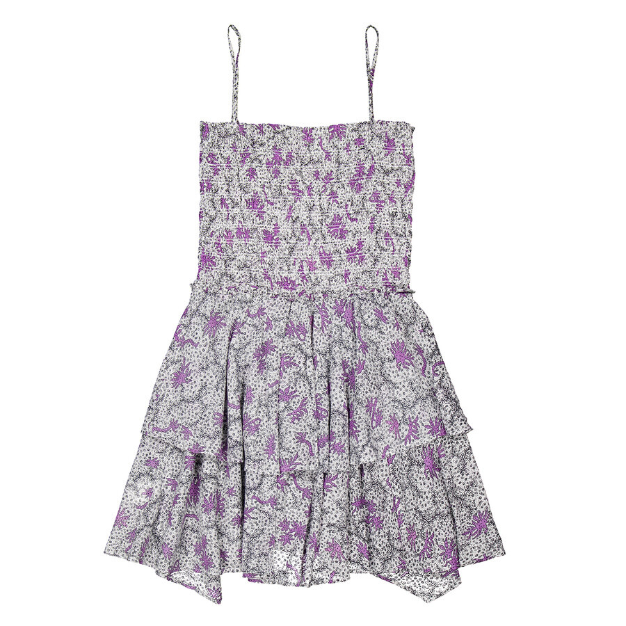 Isabel Marant Anka Smocked Dress - 7