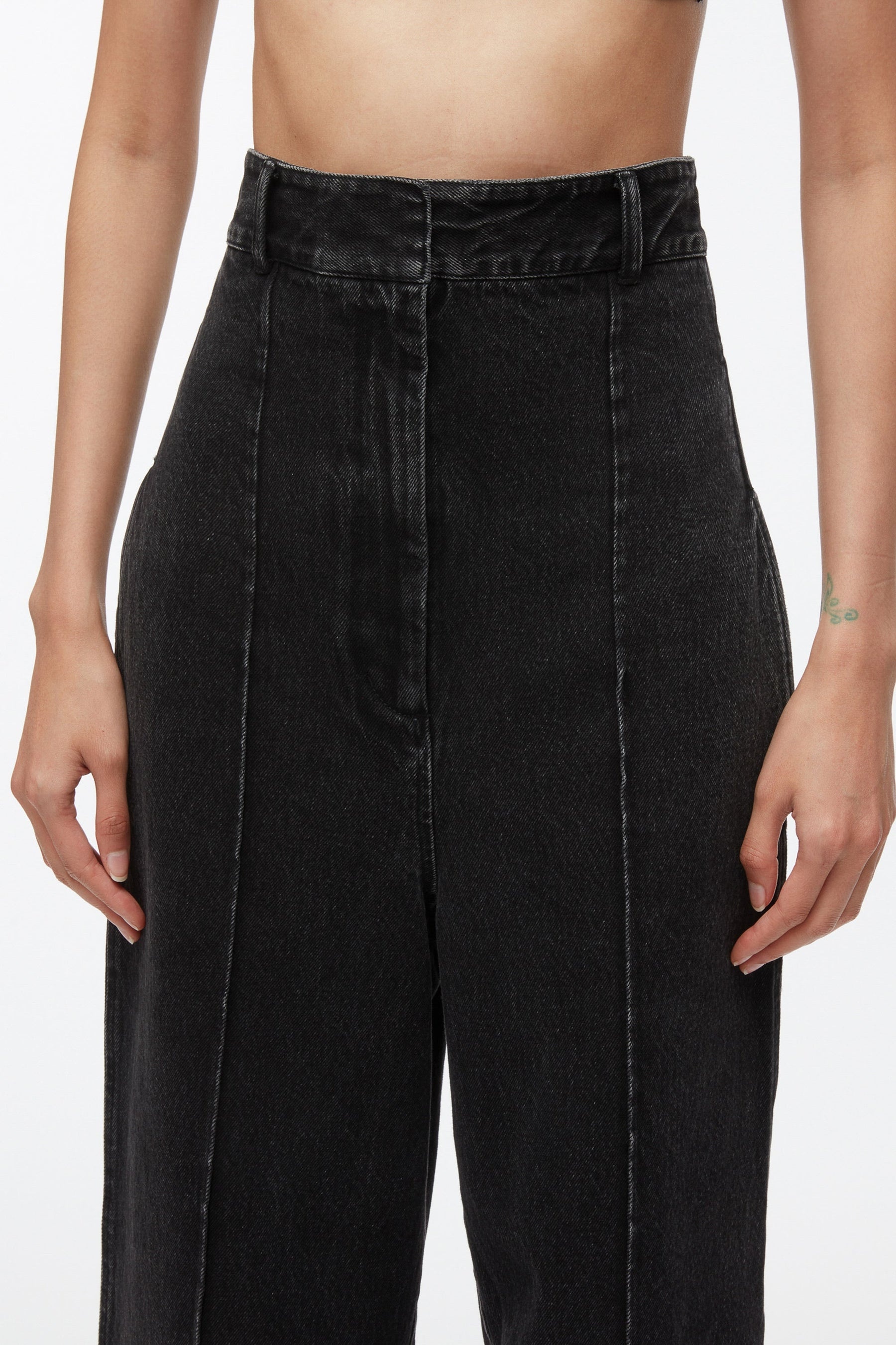 Denim Extreme High Waisted Trouser - 5