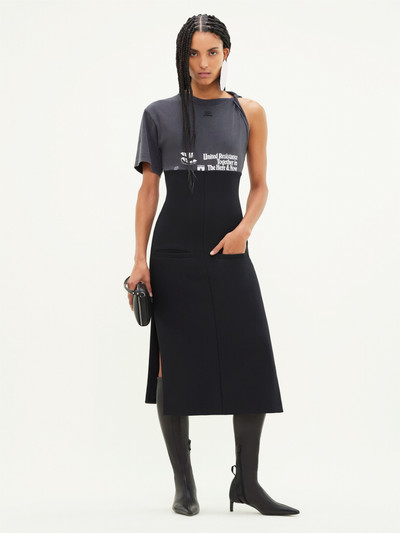 courrèges TWISTED BIGOUT T-SHIRT DRESS outlook