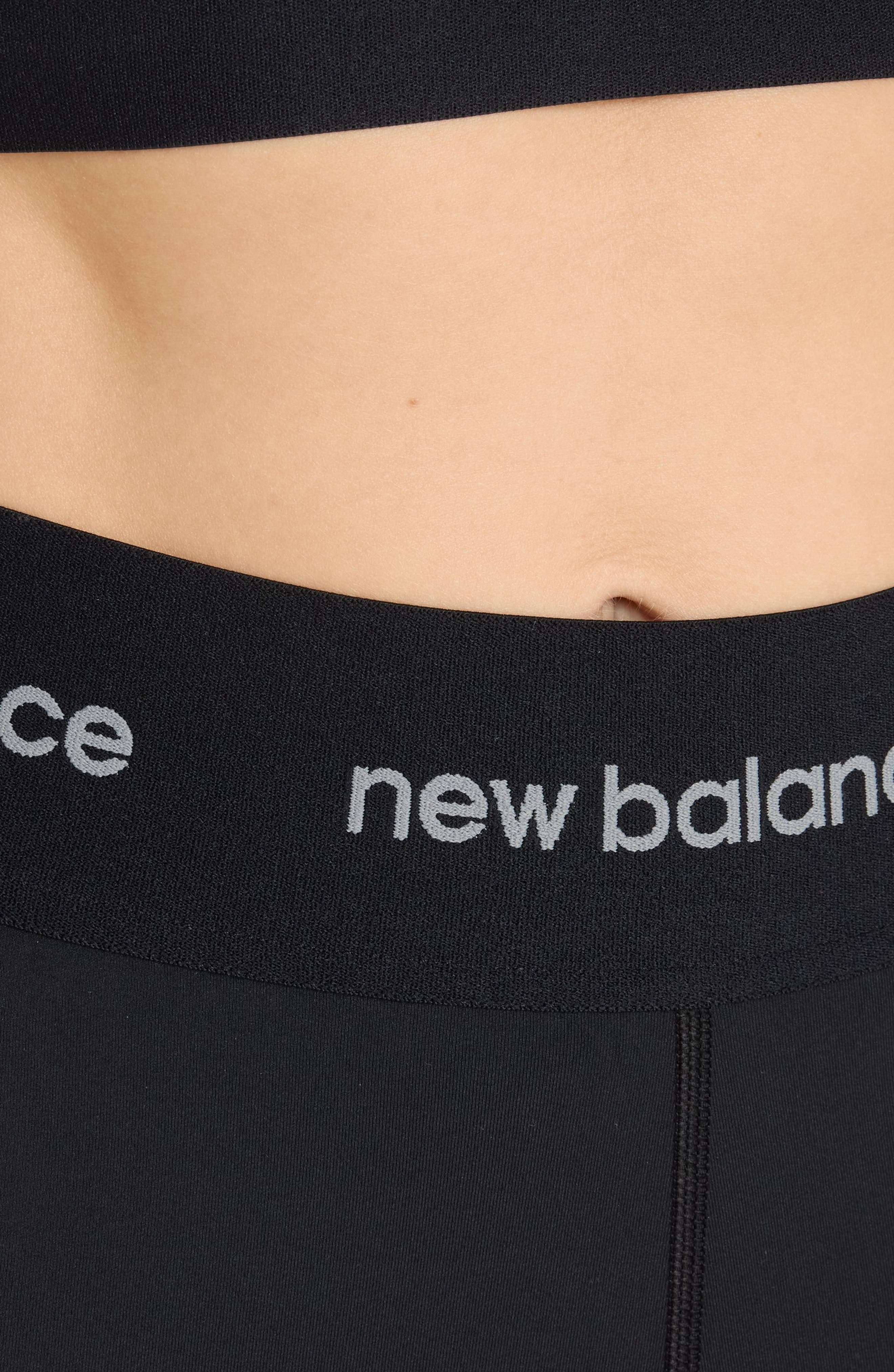 New Balance NB Sleek 5-Inch High Rise Performance Athletic Shorts in Black at Nordstrom - 4