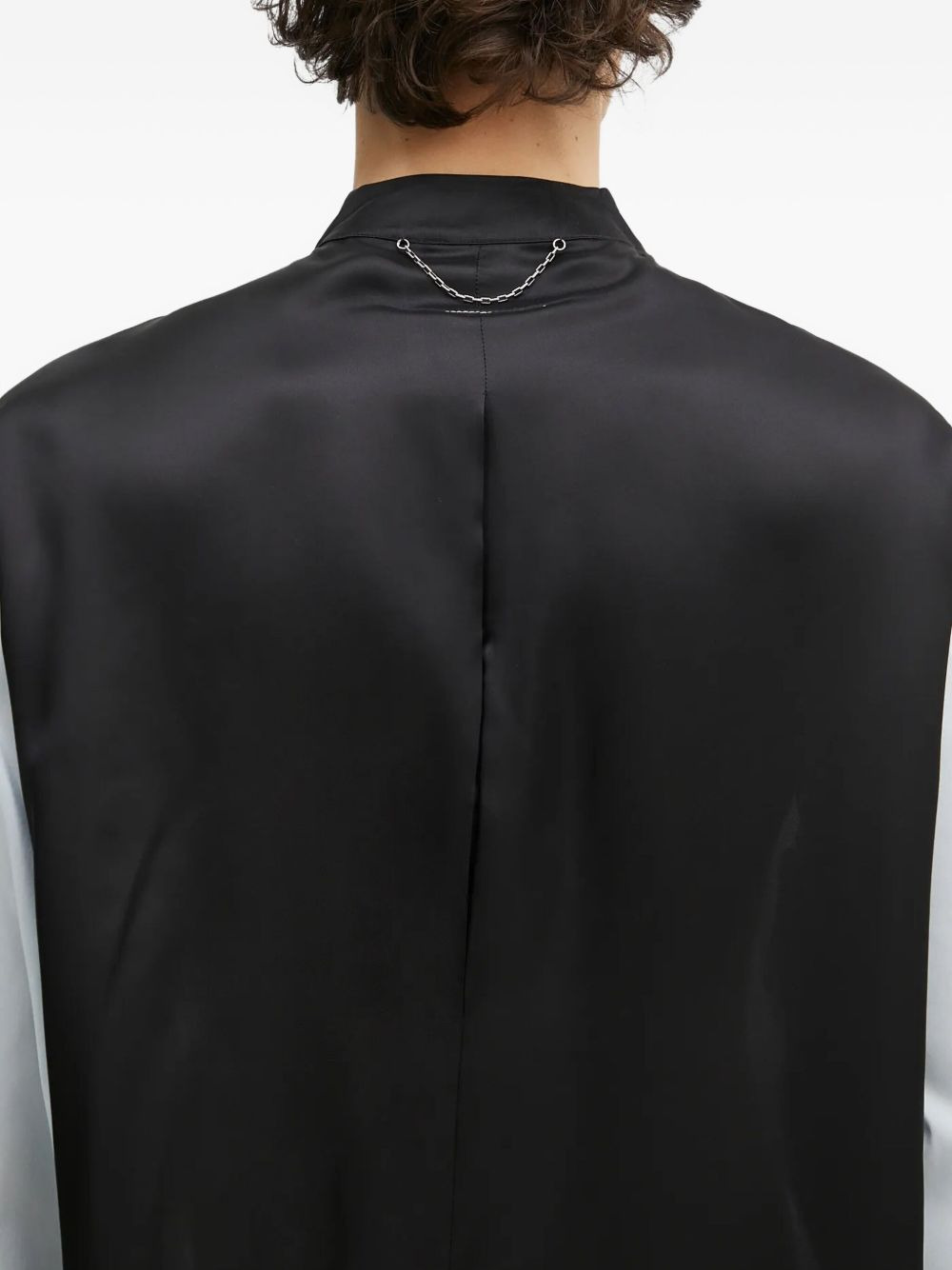 panelled chain-detail shirt - 5
