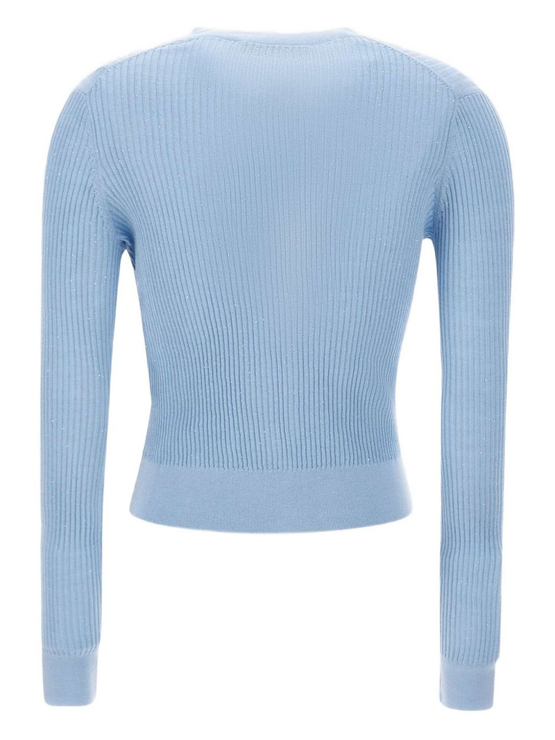 Max Mara sequin-embellished ribbed cardigan outlook