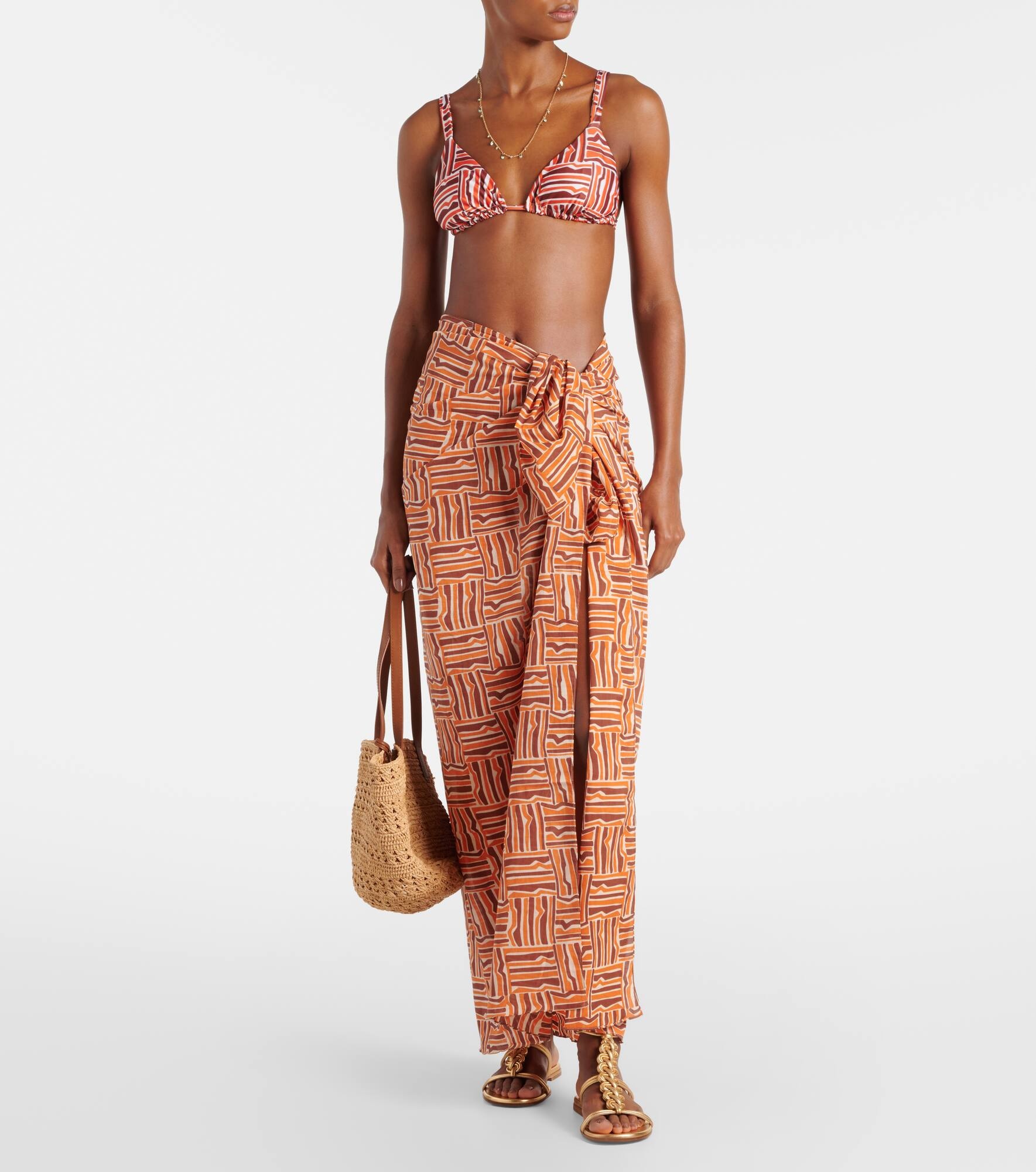 Printed bikini top - 5