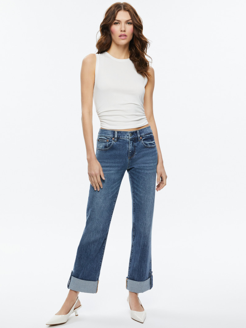 ABILENE LOW RISE CUFFED JEAN WITH SNAPS 3
