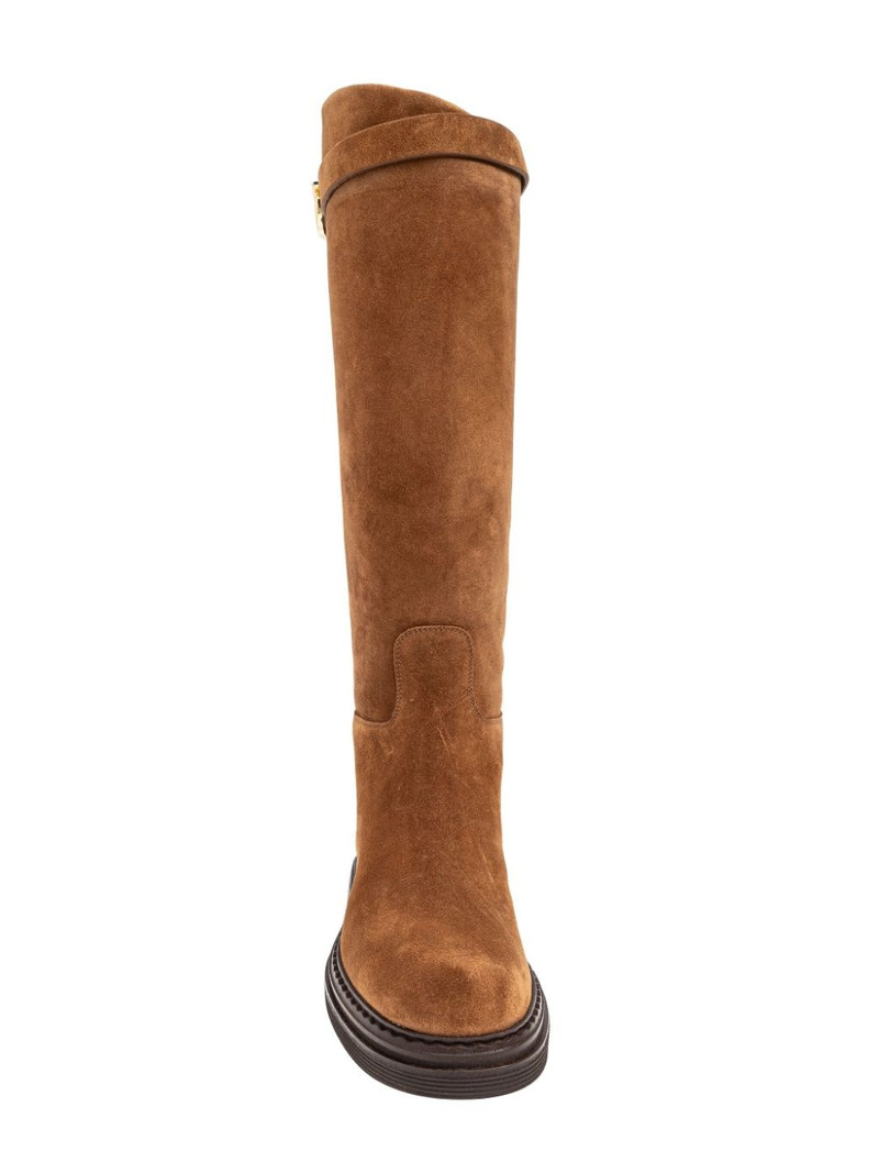 DG-logo suede boots 6