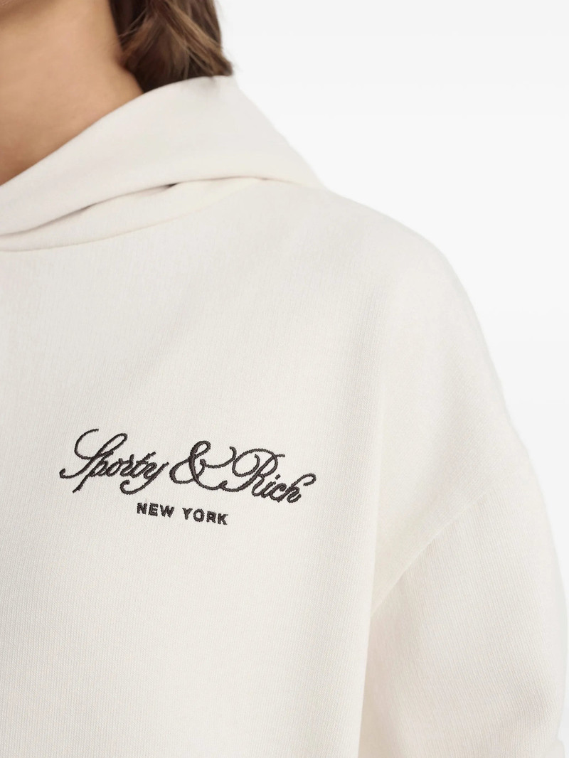Sporty & Rich Vendome Script Pouch Hoodie 4